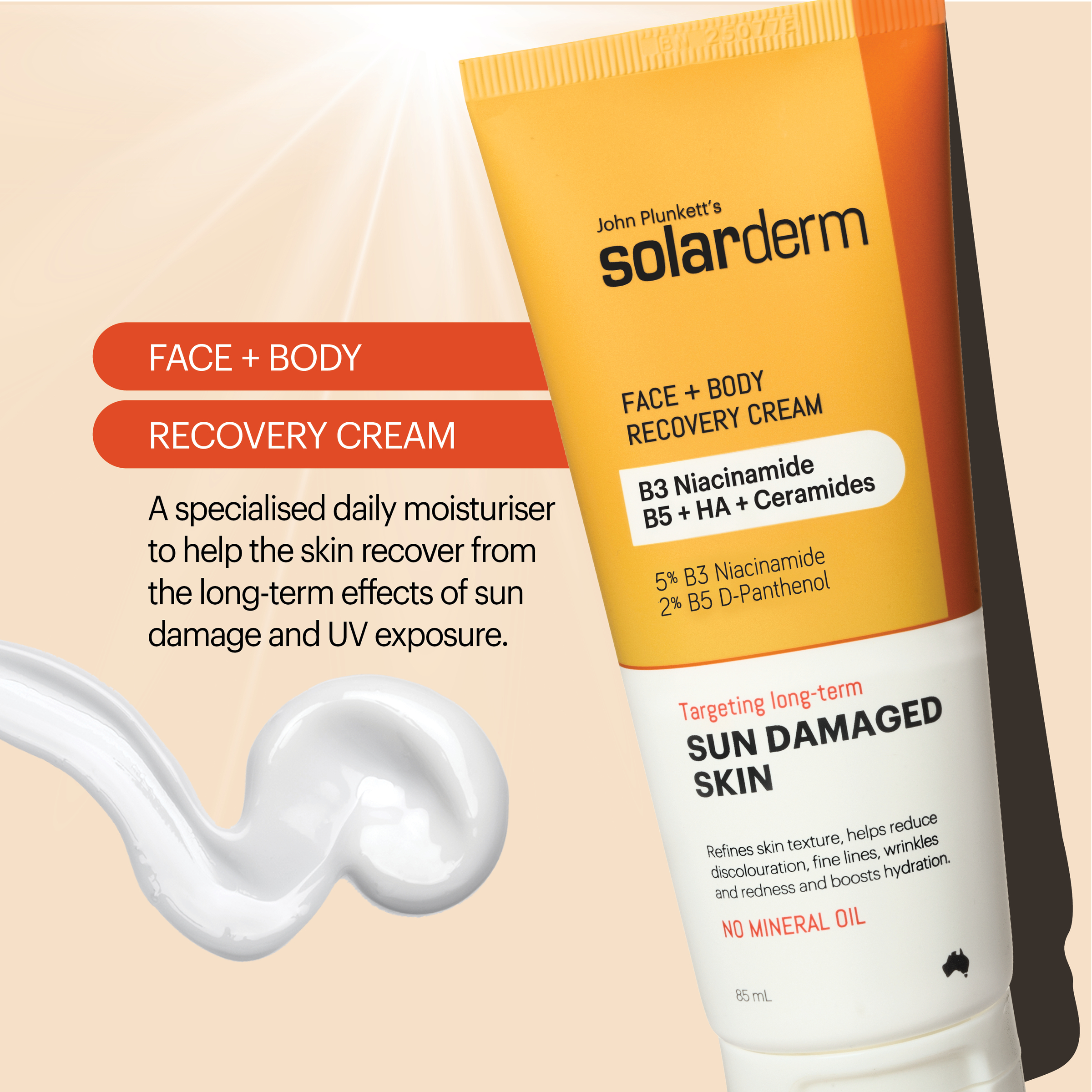John Plunkett's Solarderm Face & Body Recovery Cream 250ml - Image 11