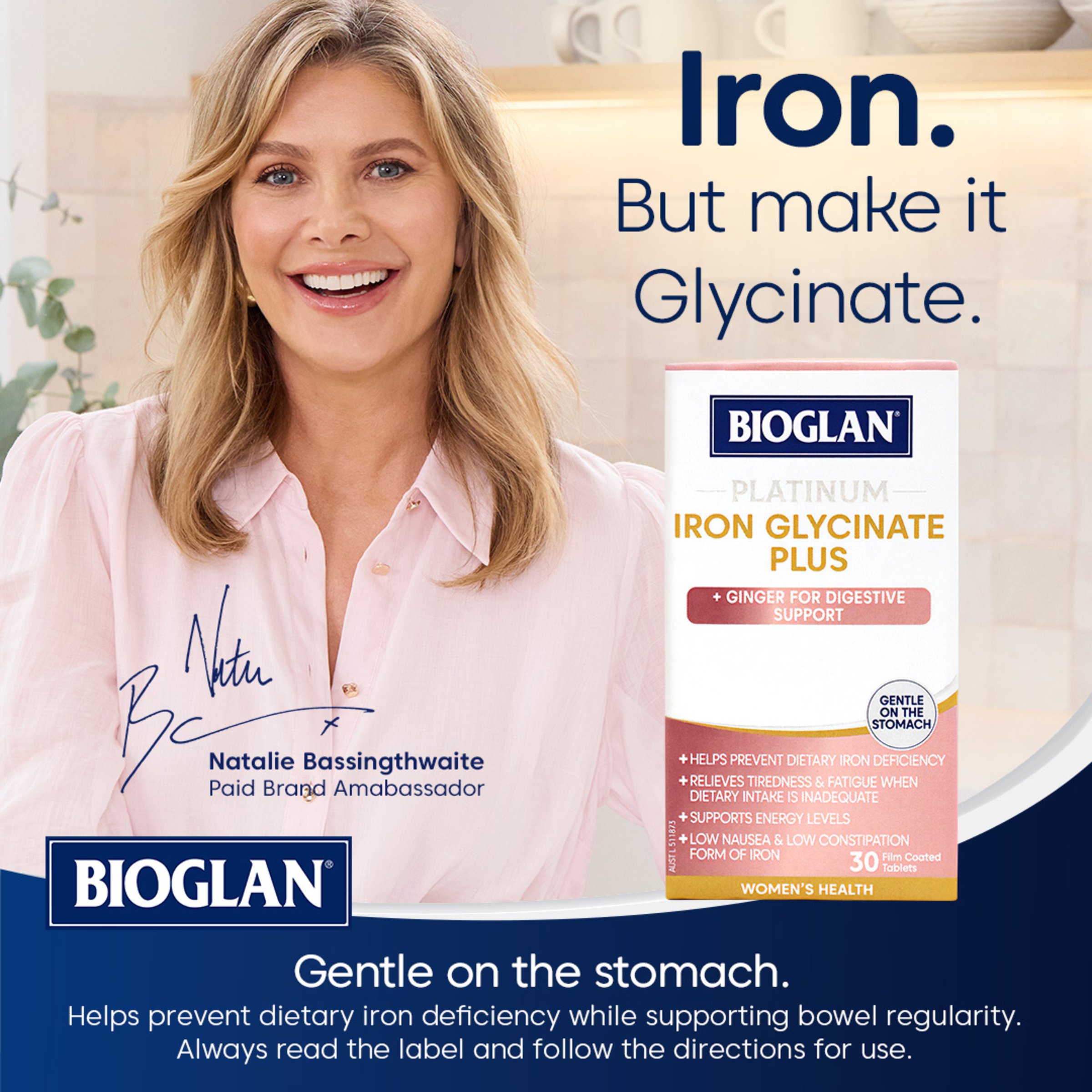 Bioglan Platinum Iron Glycinateplus 30 tablets - Image 5