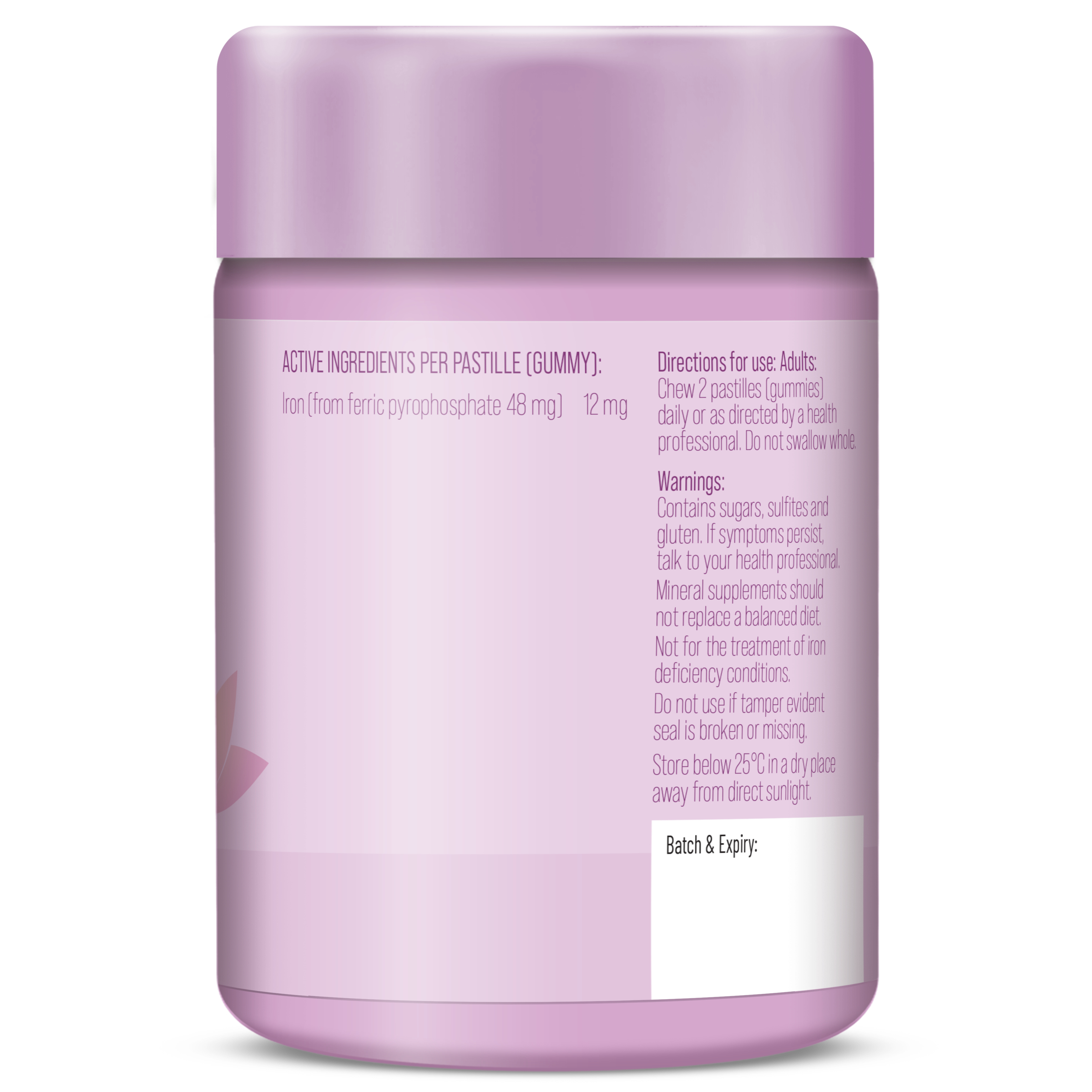 Isowhey Women's Health Iron Gummies 60 each - Image 3