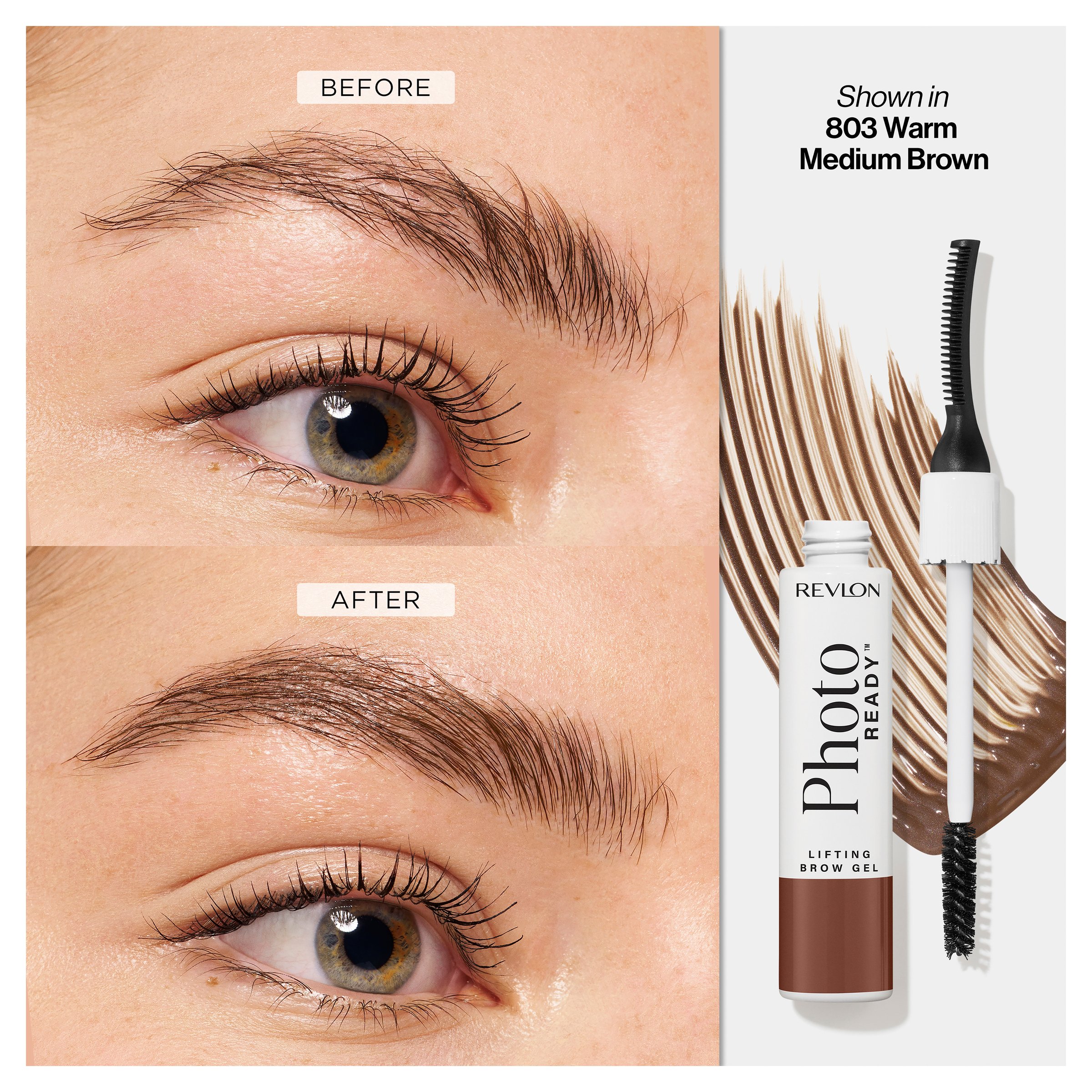 Revlon Photoready Lifting Brow Gel Warm Medium Brown 30ml - Image 6