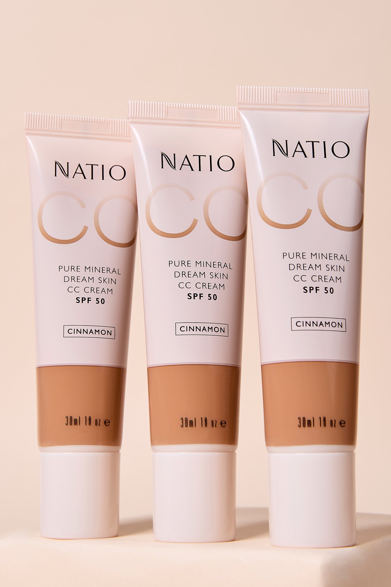 Natio Pure Mineral Skin CC Cream SPF 50 - Cinnamon 30ml - Image 9