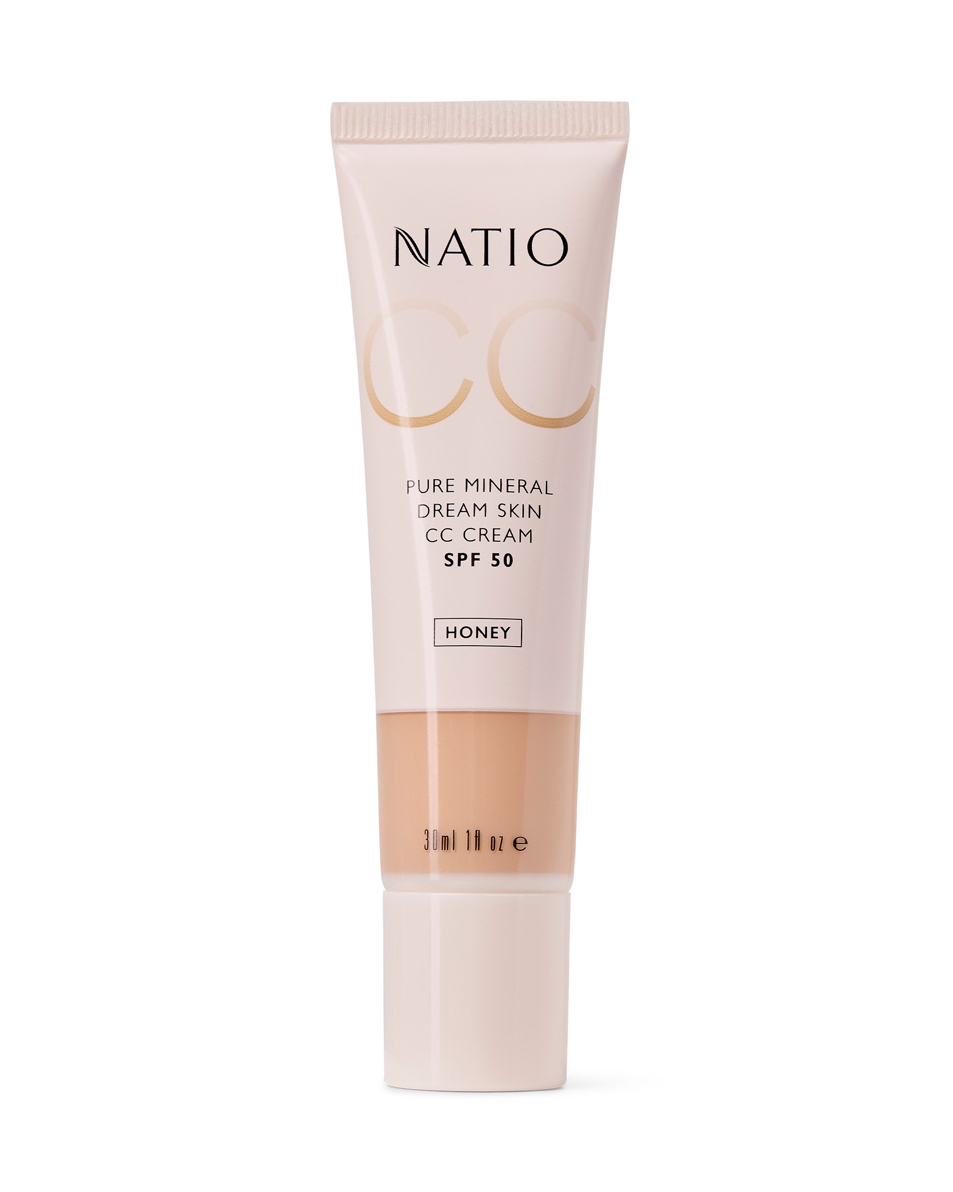 Natio Pure Mineral Skin CC Cream SPF 50 - Honey 30ml - Image 1