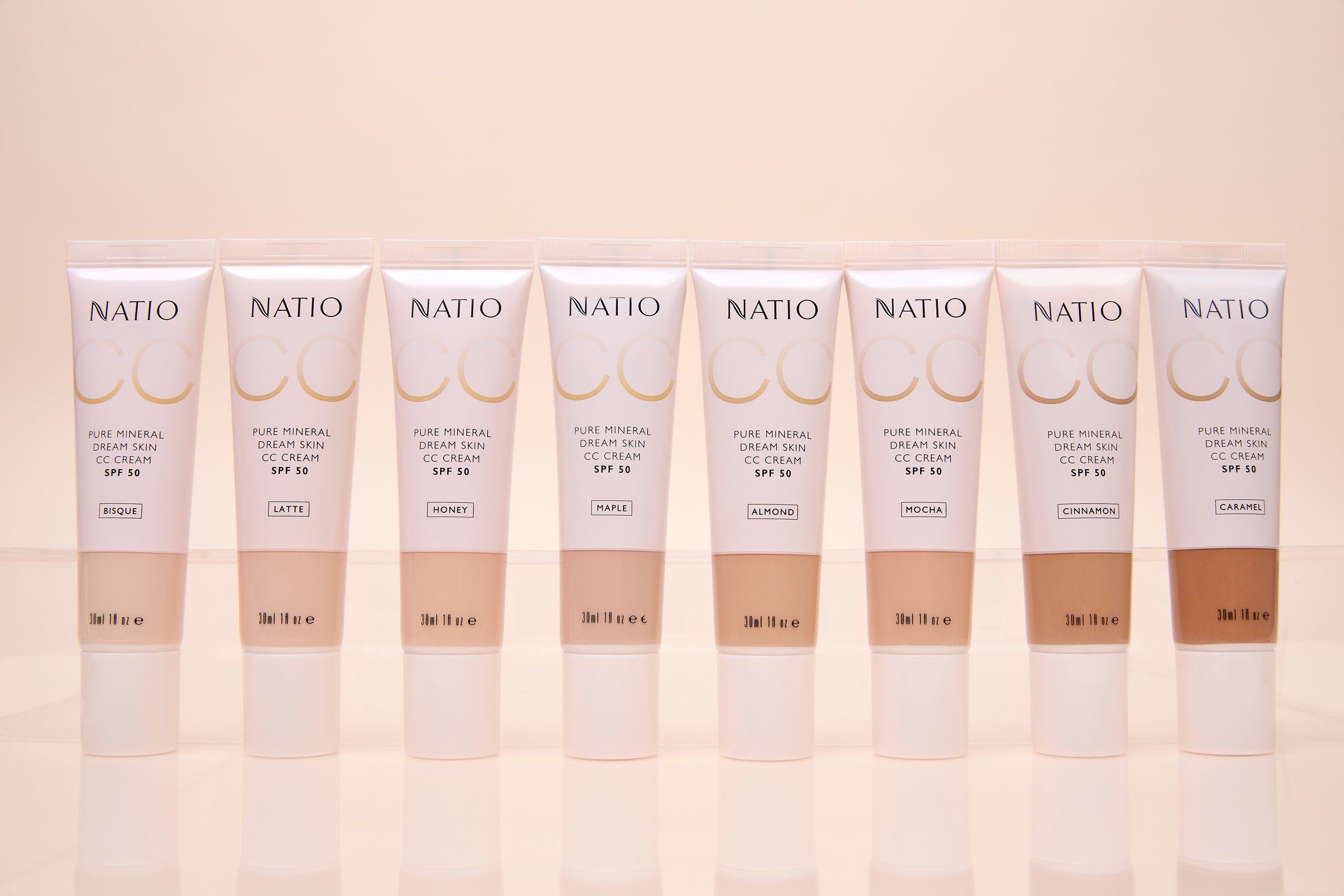Natio Pure Mineral Skin CC Cream SPF 50 - Almond 30ml - Image 5