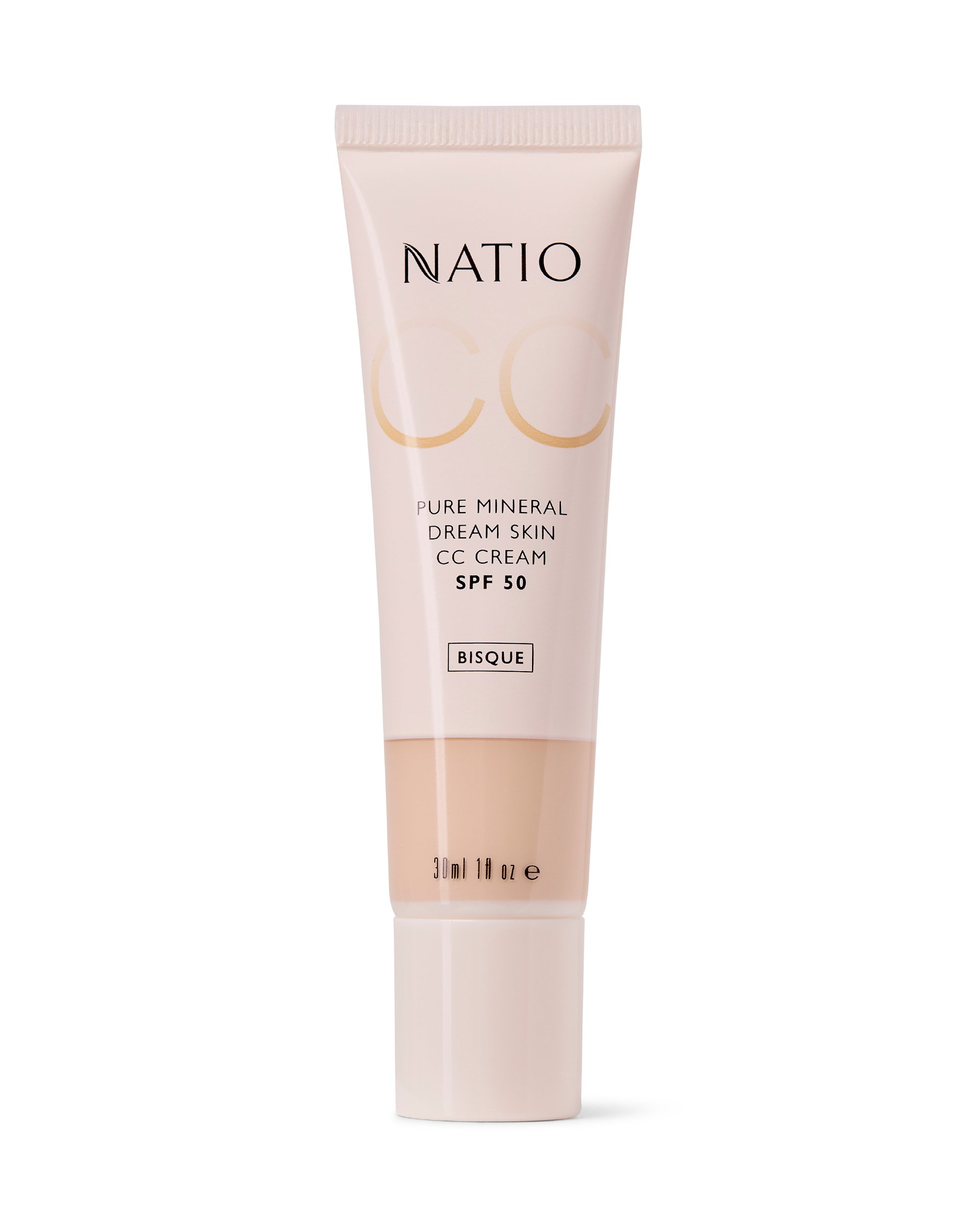 Natio Pure Mineral Skin CC Cream SPF 50 - Bisque 30ml - Image 1
