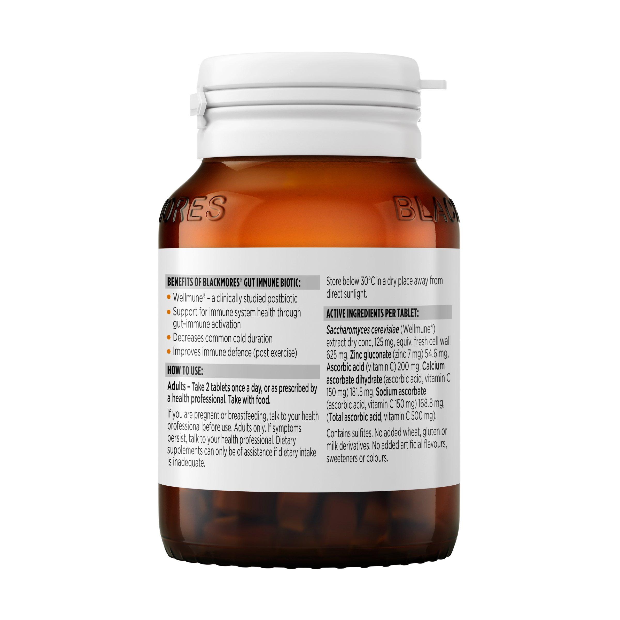 Blackmores Gut Immune Biotic 60 tablets - Image 2
