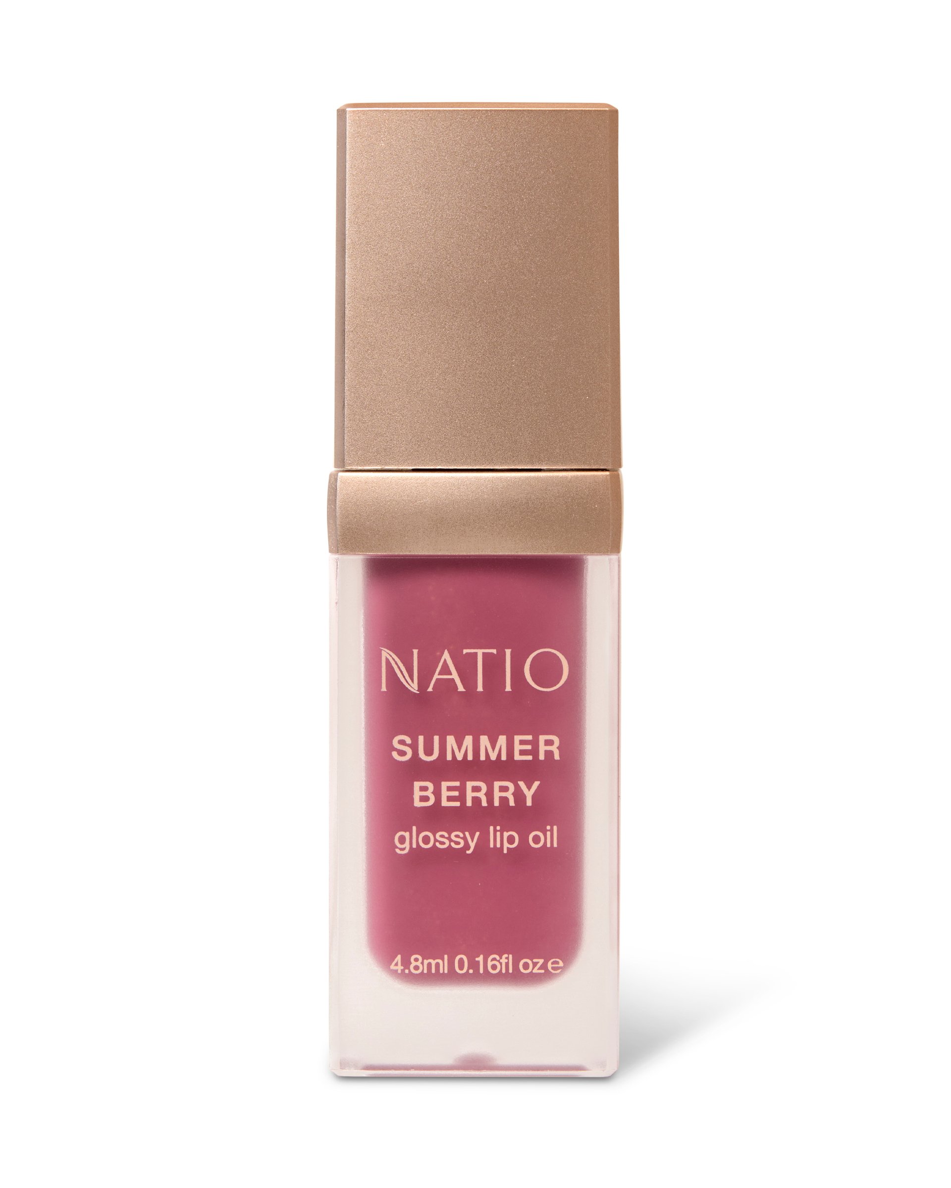 Natio Summer Berries Glossy Lip Oil 4.8g - Image 1