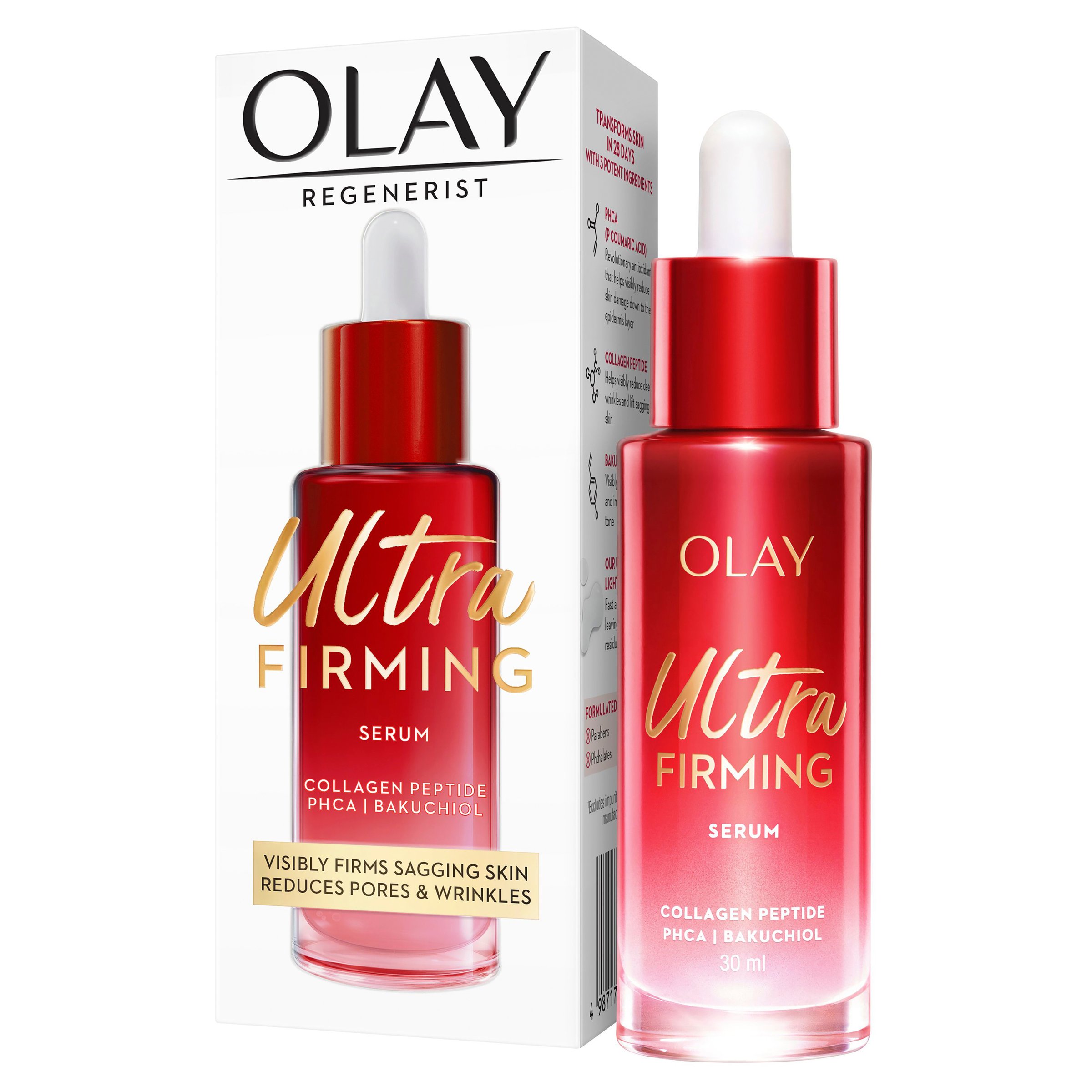 Olay Regenerist Anti Aging Phca Bakuchiol Collagen Peptide Ultra Firming Serum 30ml - Image 13
