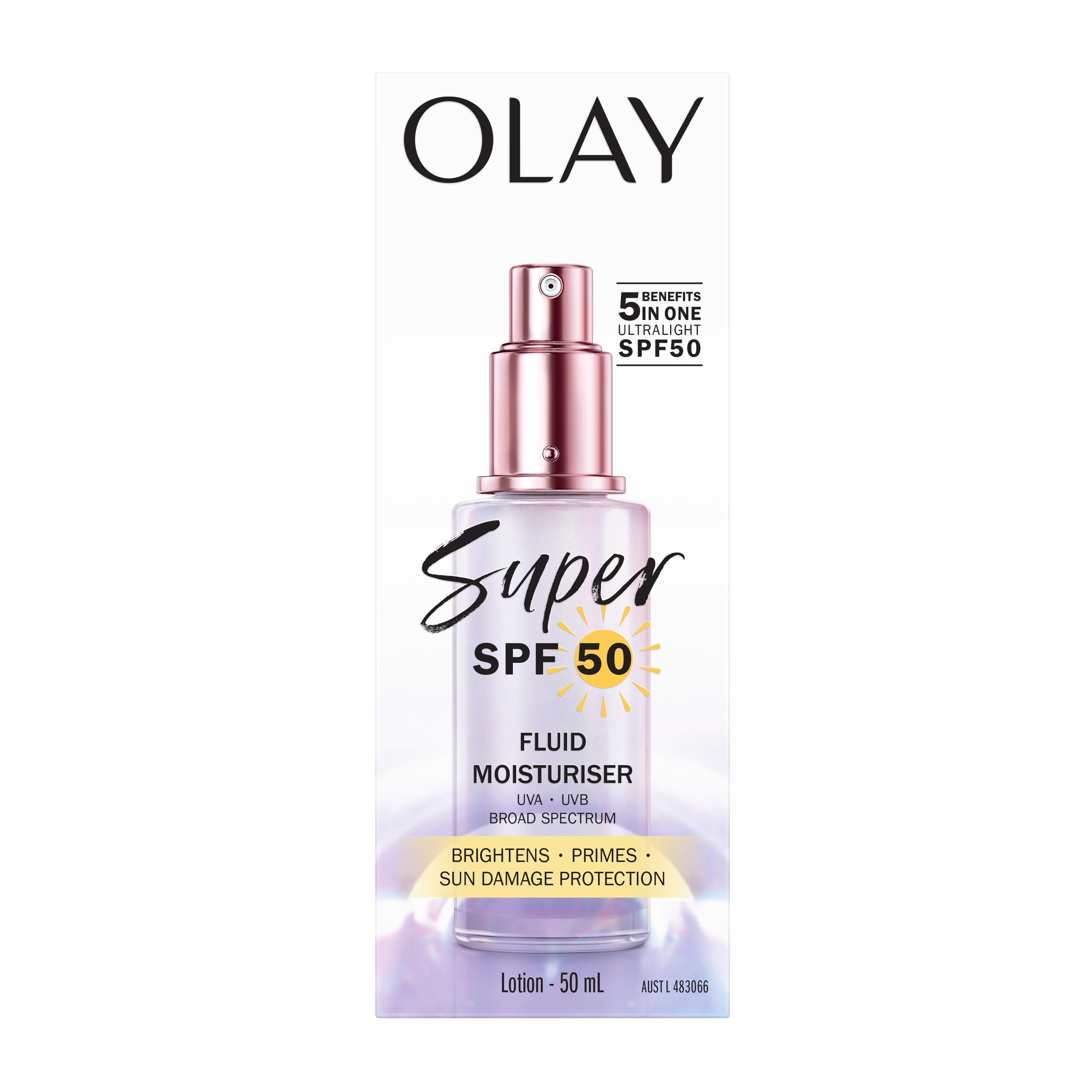 Olay Super SPF50 With Broad Spectrum Protection UVA & UVB 50ml - Image 1