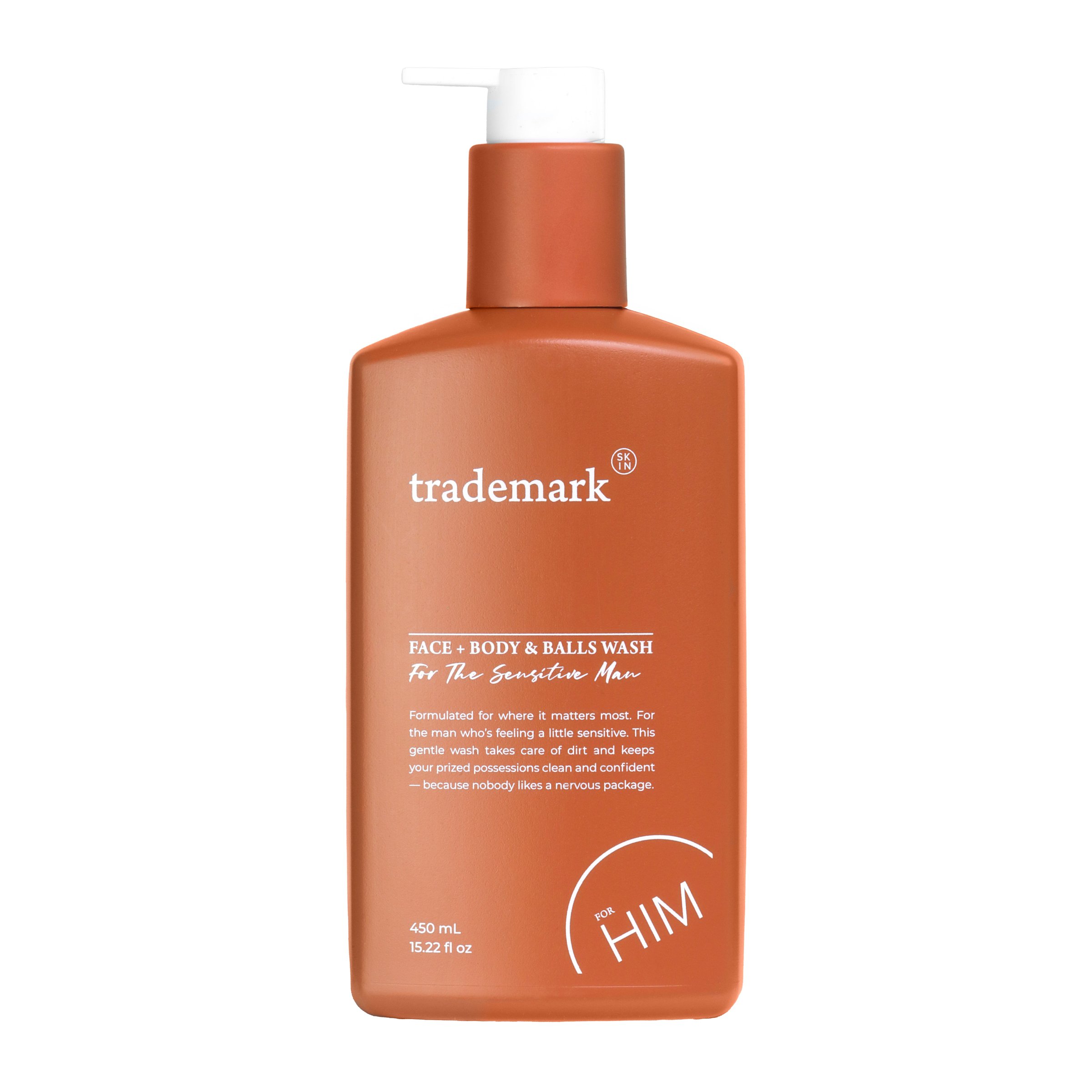 Trademark Skin Him Face + Body & Balls Wash 450ml - Image 1
