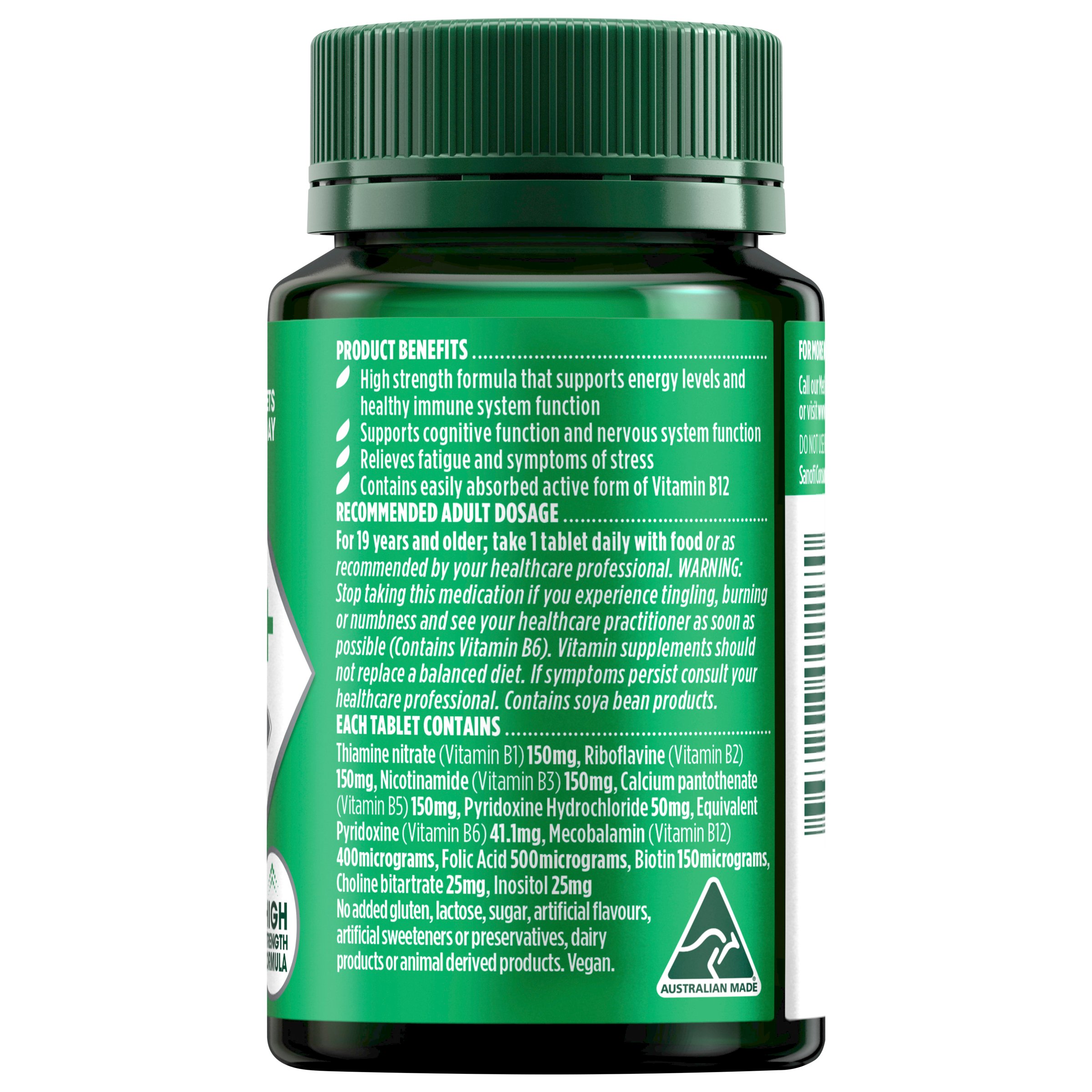 Nature's Own Ultra B+ 60 tablets - Image 2
