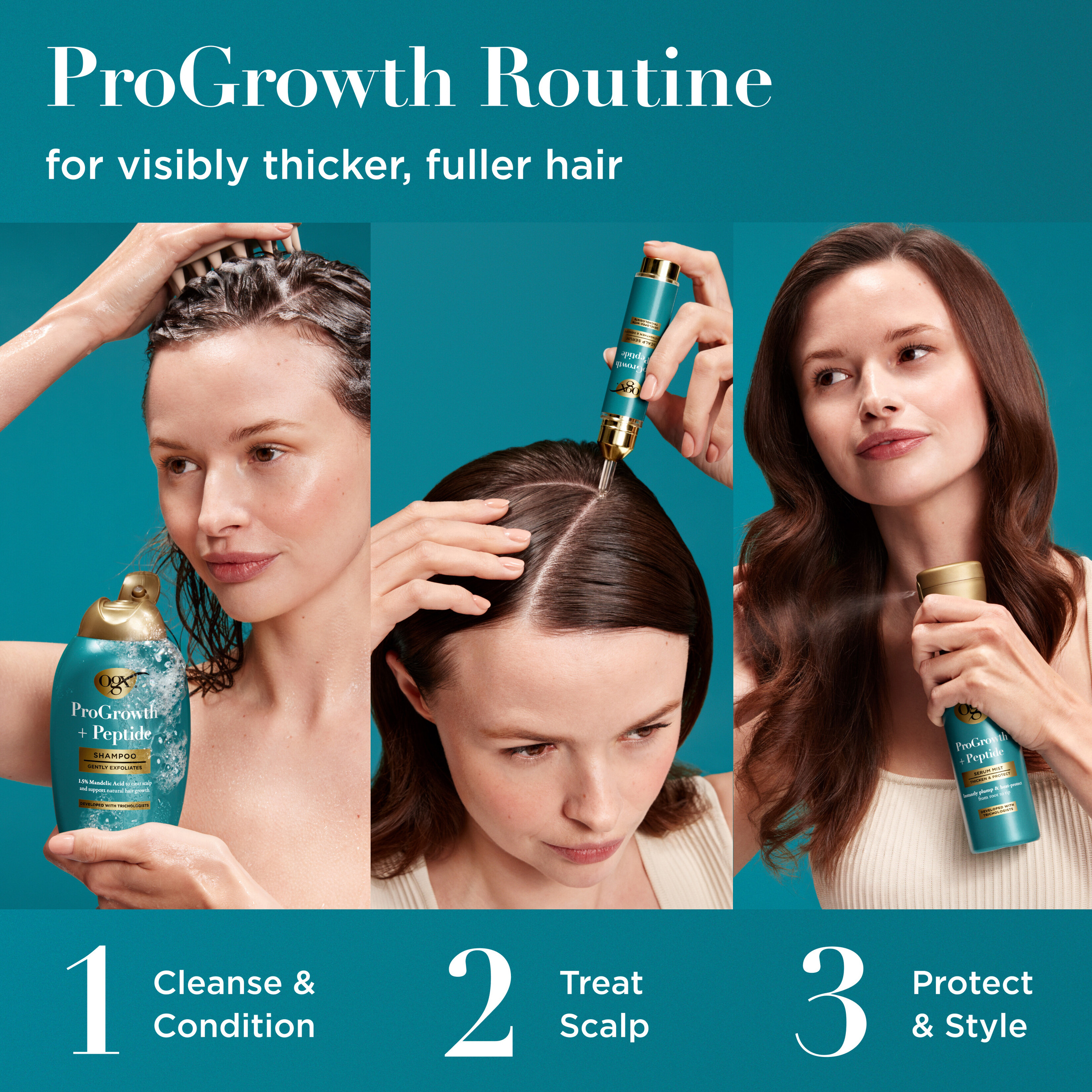 OGX Progrowth + Peptide Conditioner 385ml - Image 4