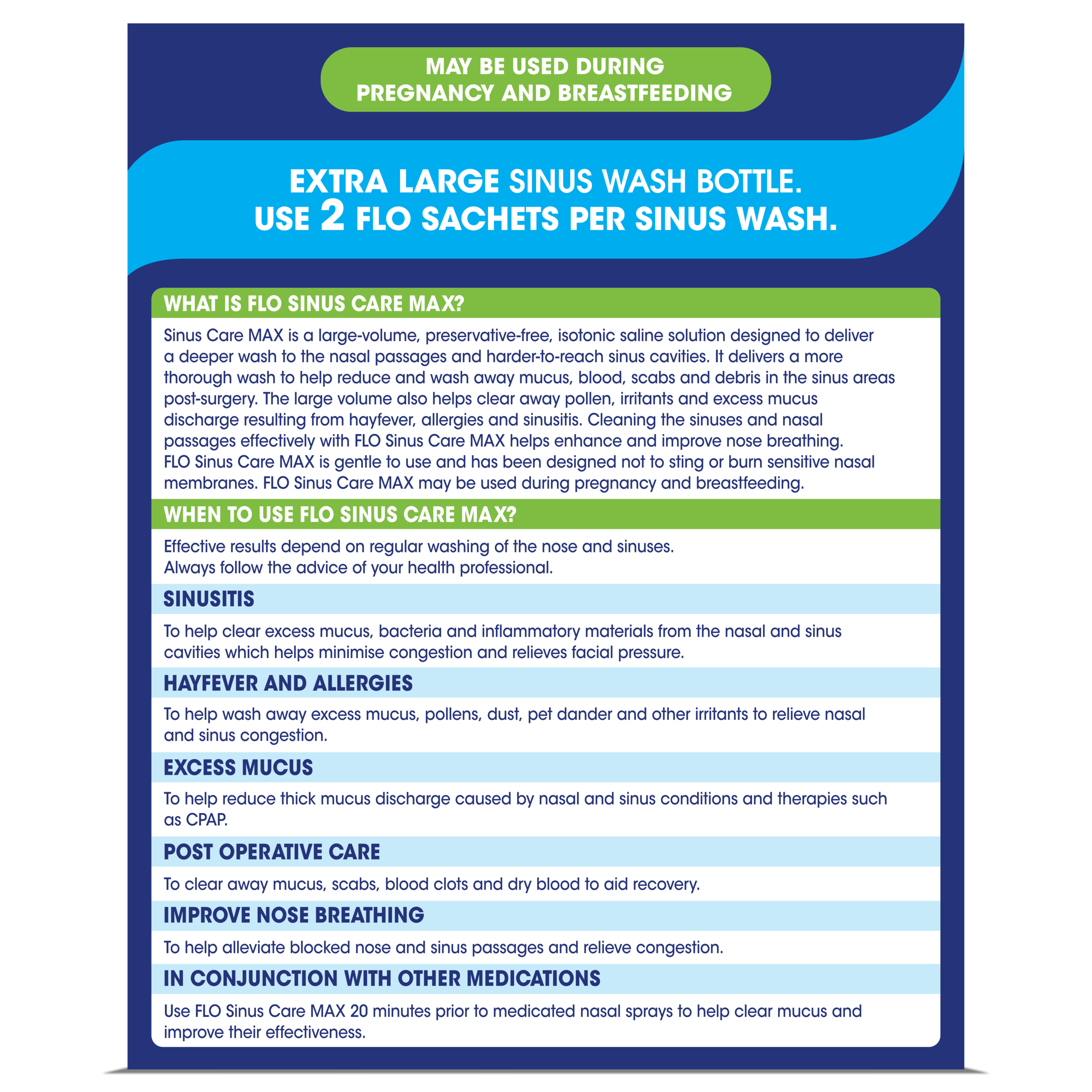 Flo Sinus Care Max Bottle & Sachet 28 sachets - Image 3