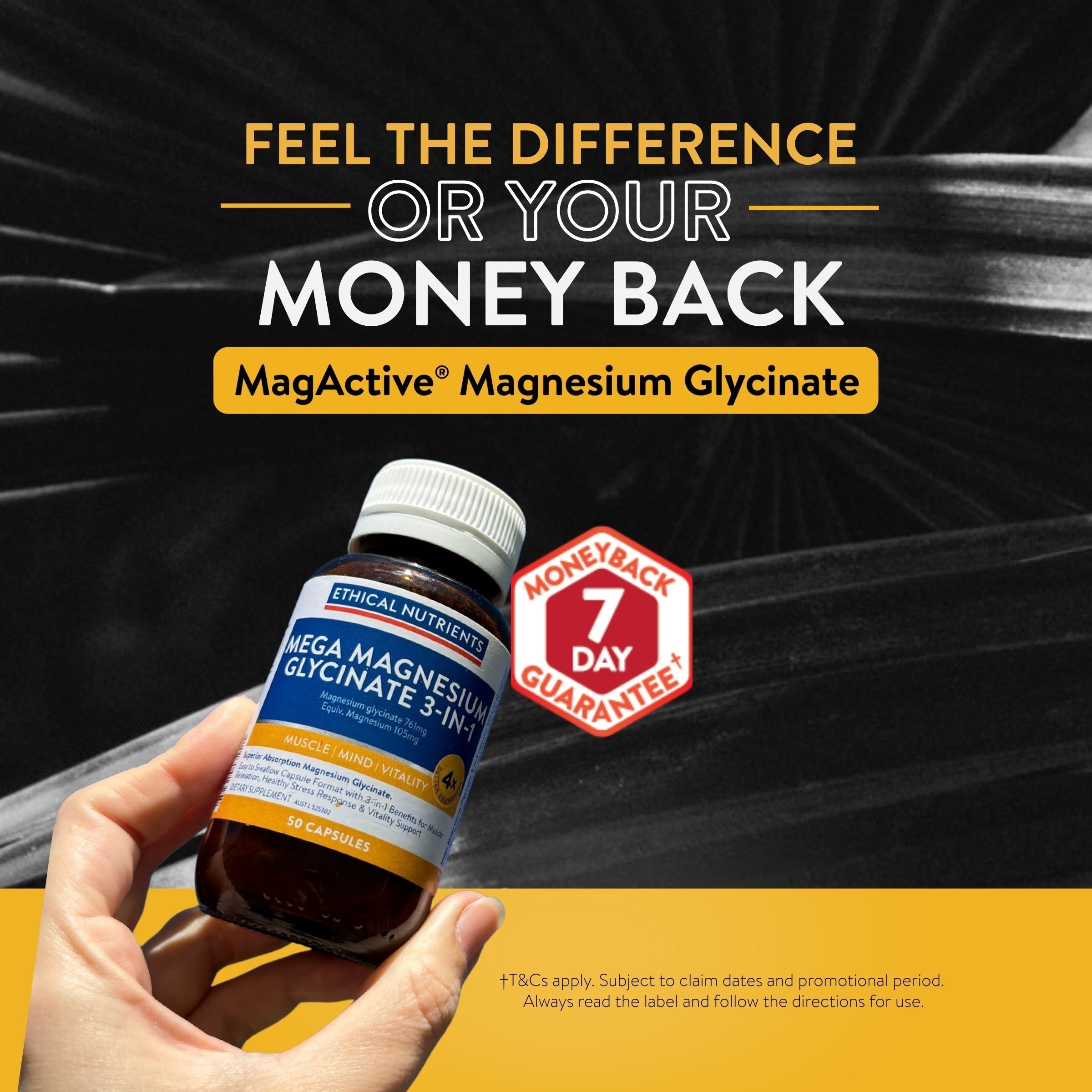 Ethical Nutrients Mega Magnesium Glycinate 3-In-1 50 capsule - Image 4