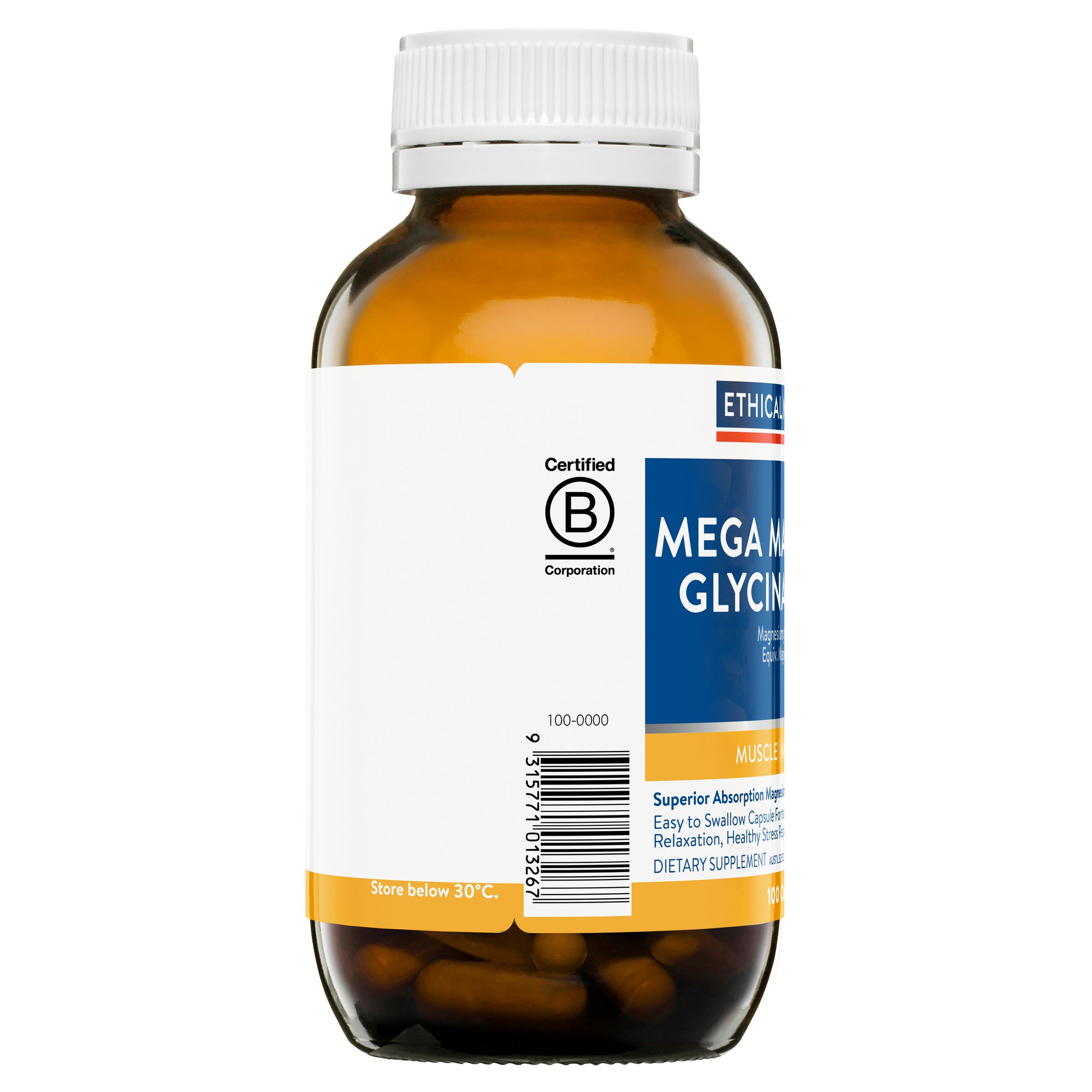 Ethical Nutrients Mega Magnesium Glycinate 3-In-1 -100 capsules - Image 3