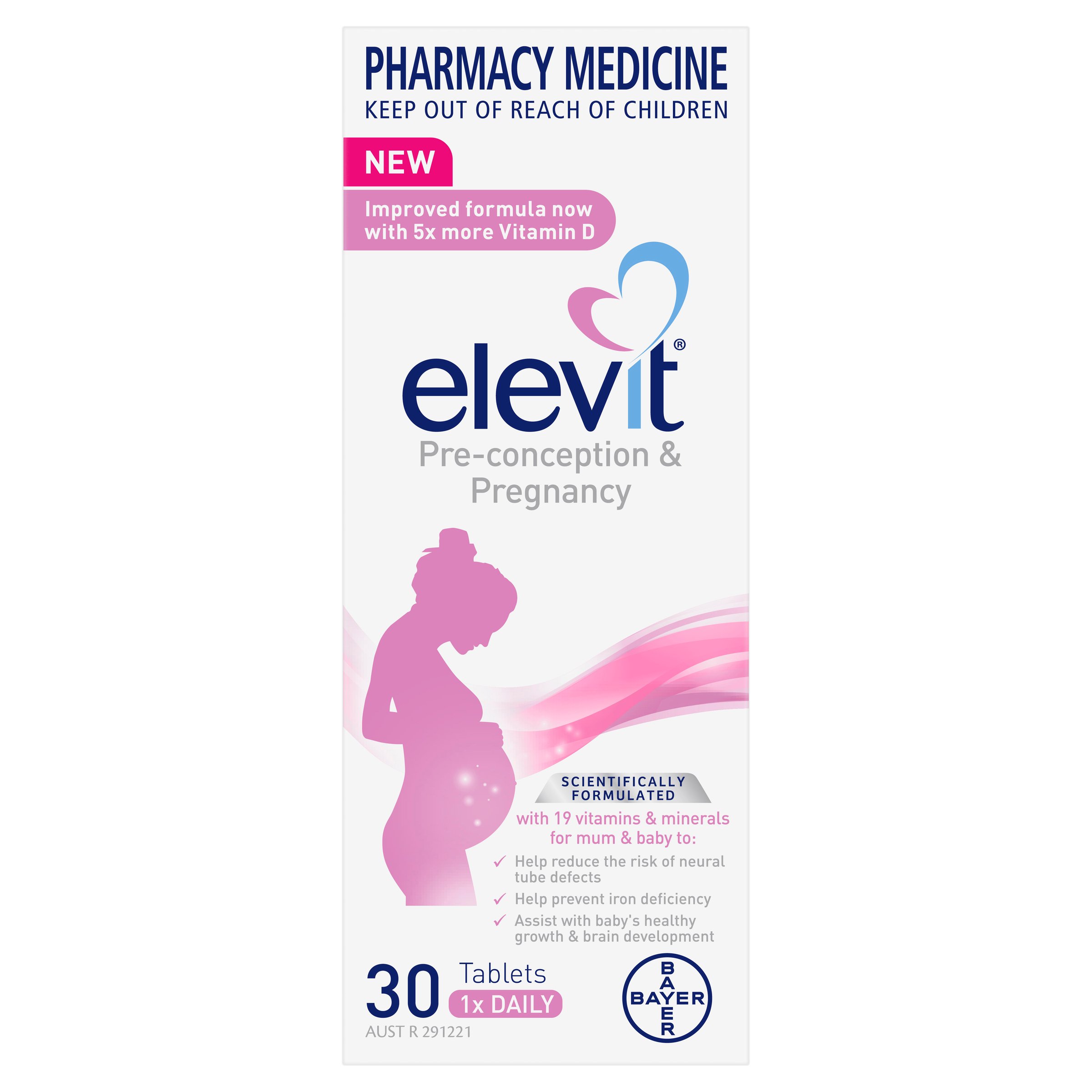 Elevit Pre-Conception & Pregnancy 30 tablets - Image 1