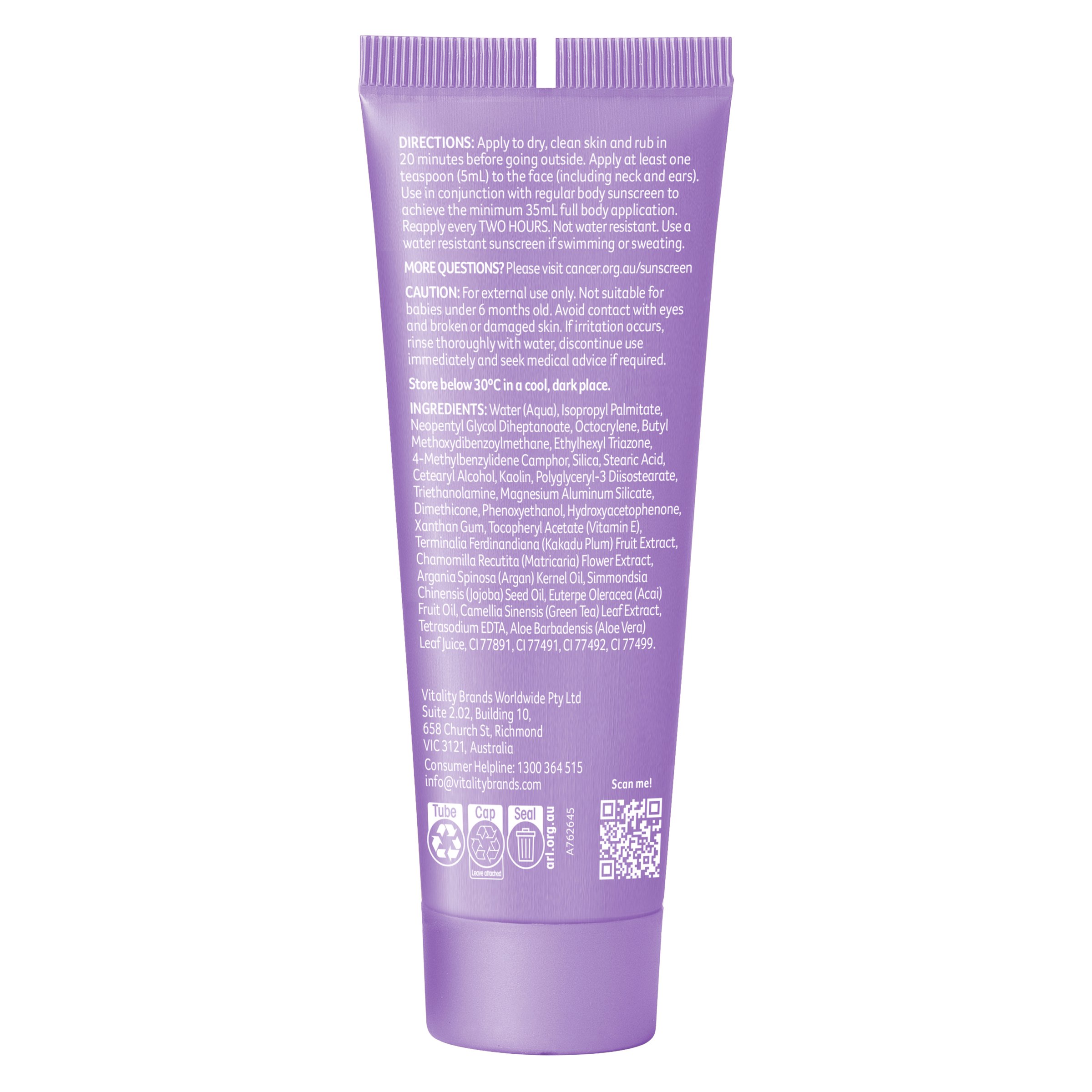 Cancer Council Face Day Wear BB Cream Medium SPF50+ - 50ml - Image 2