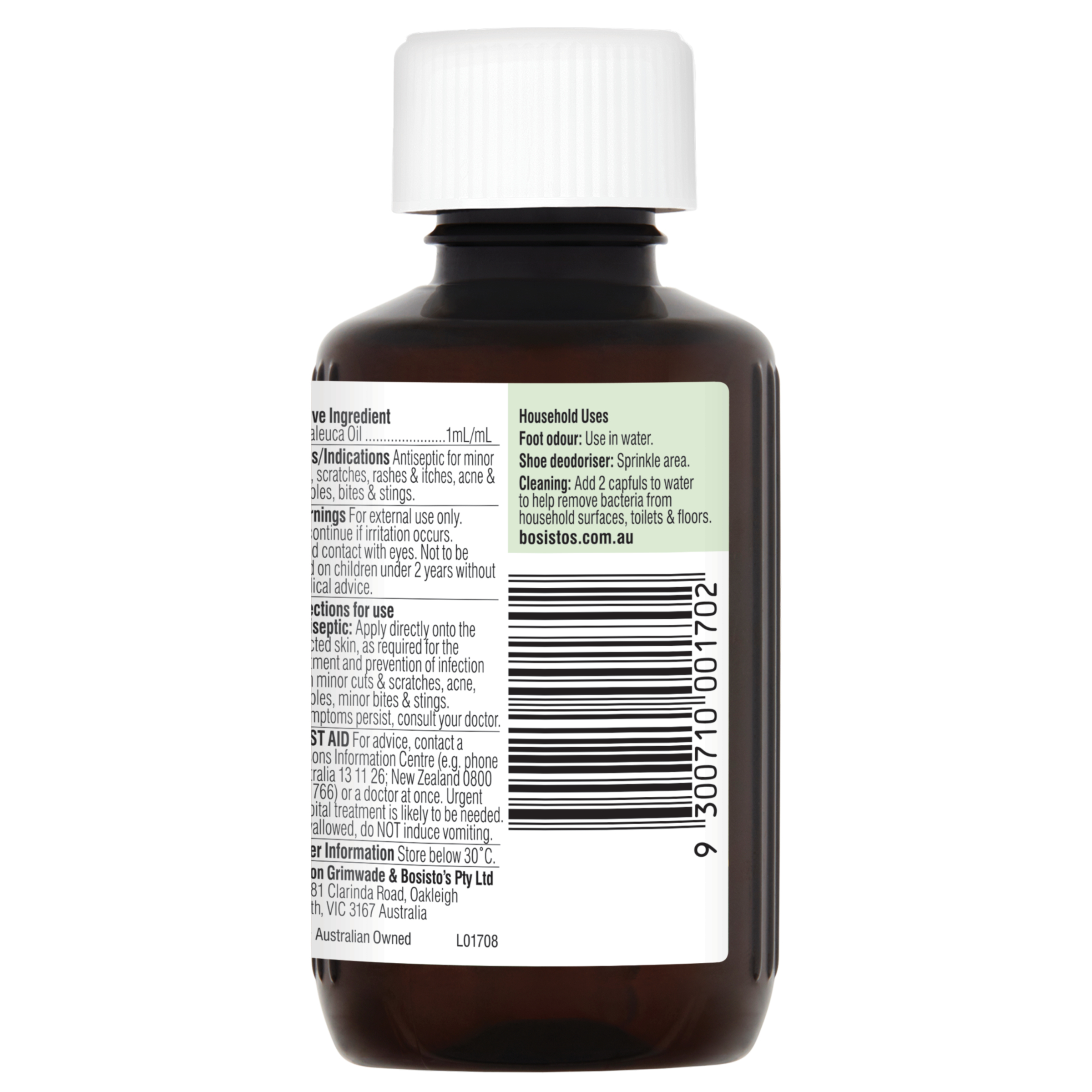 Bosisto's Tea Tree Oil 100ml - Image 3
