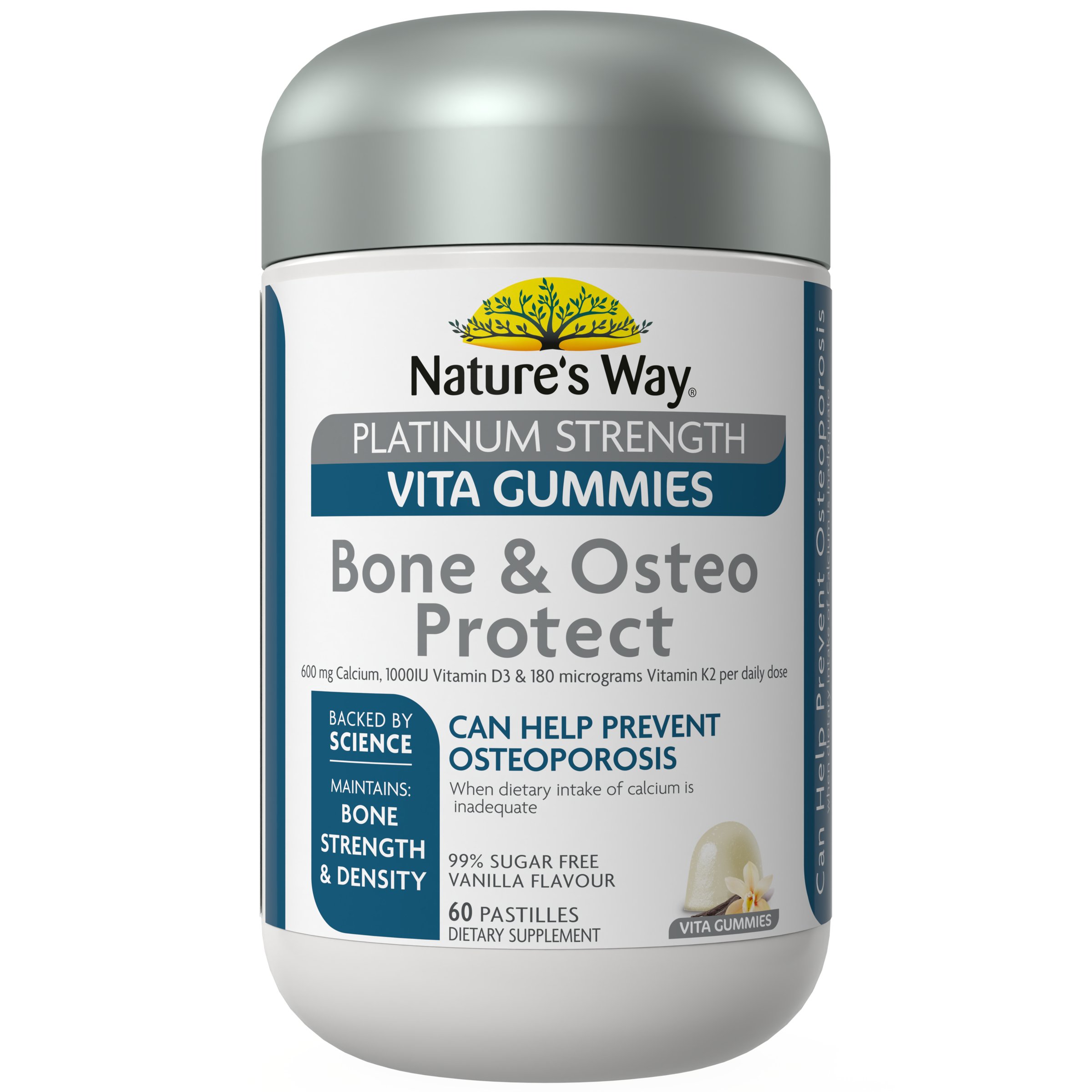 Nature's Way Platinum Strength Adult Vita Gummies Bone & Osteo Protect 60 pastilles - Image 1