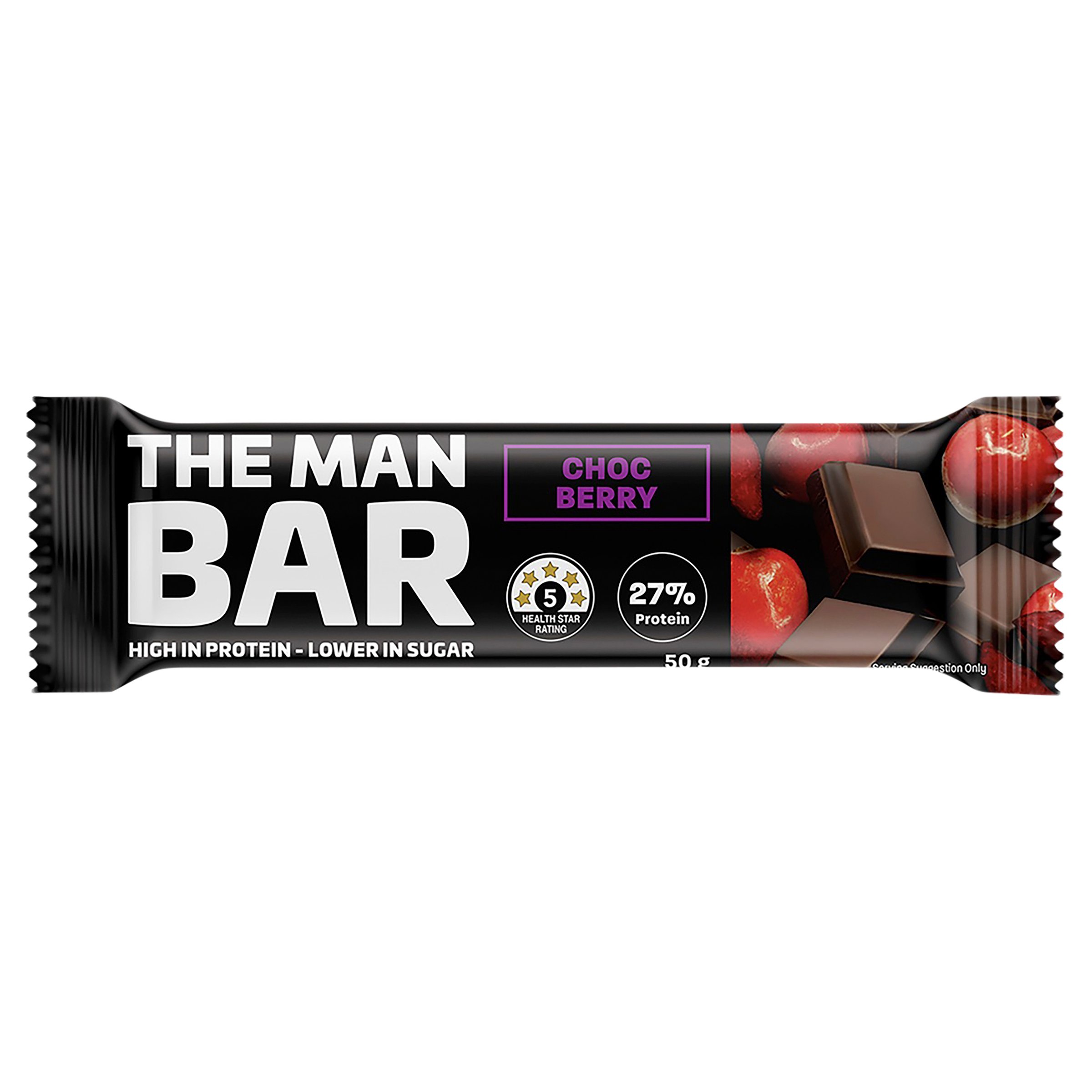 The Man Bar Choc Berry 50g - Image 1