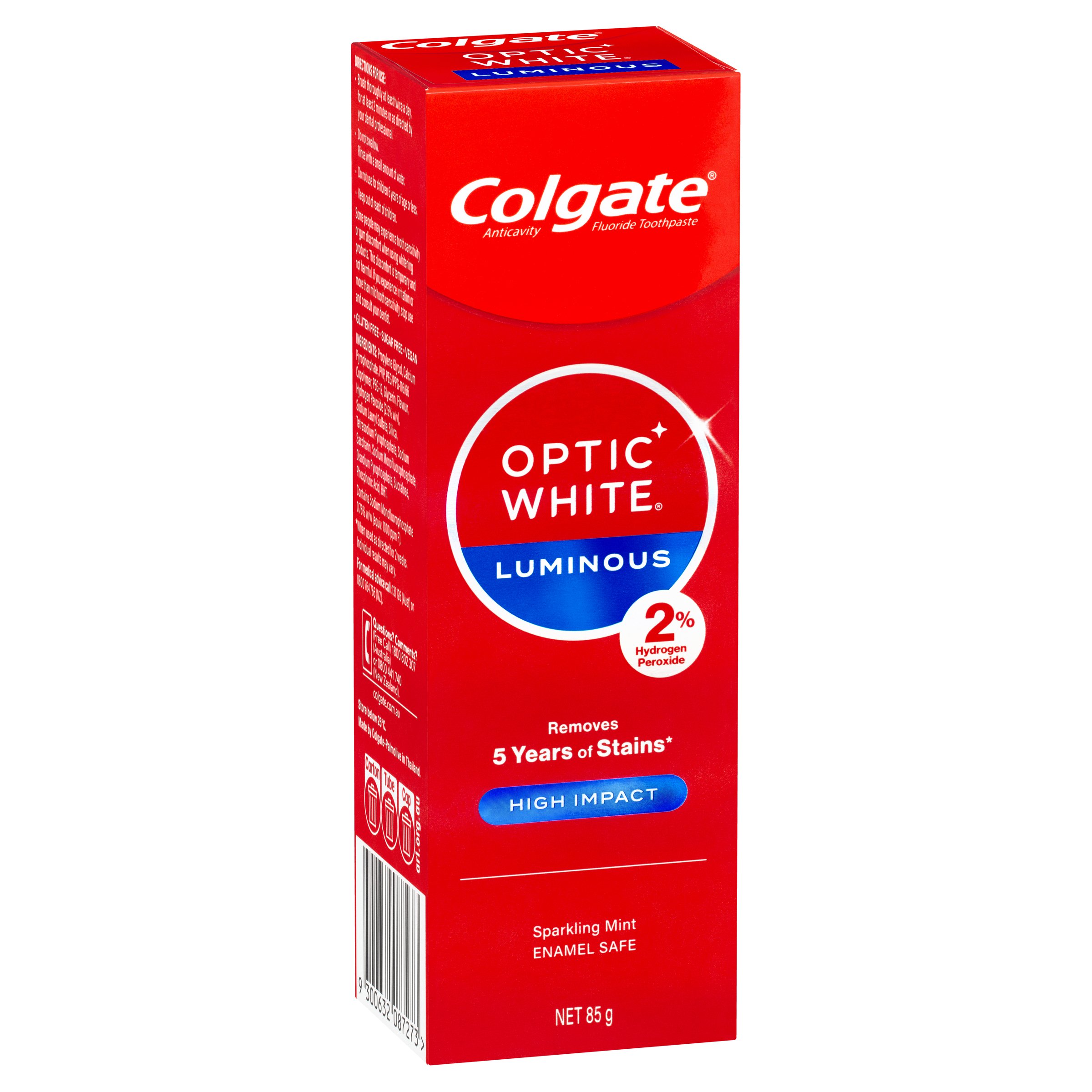 Colgate Optic White Toothpaste High Impact 85g - Image 1