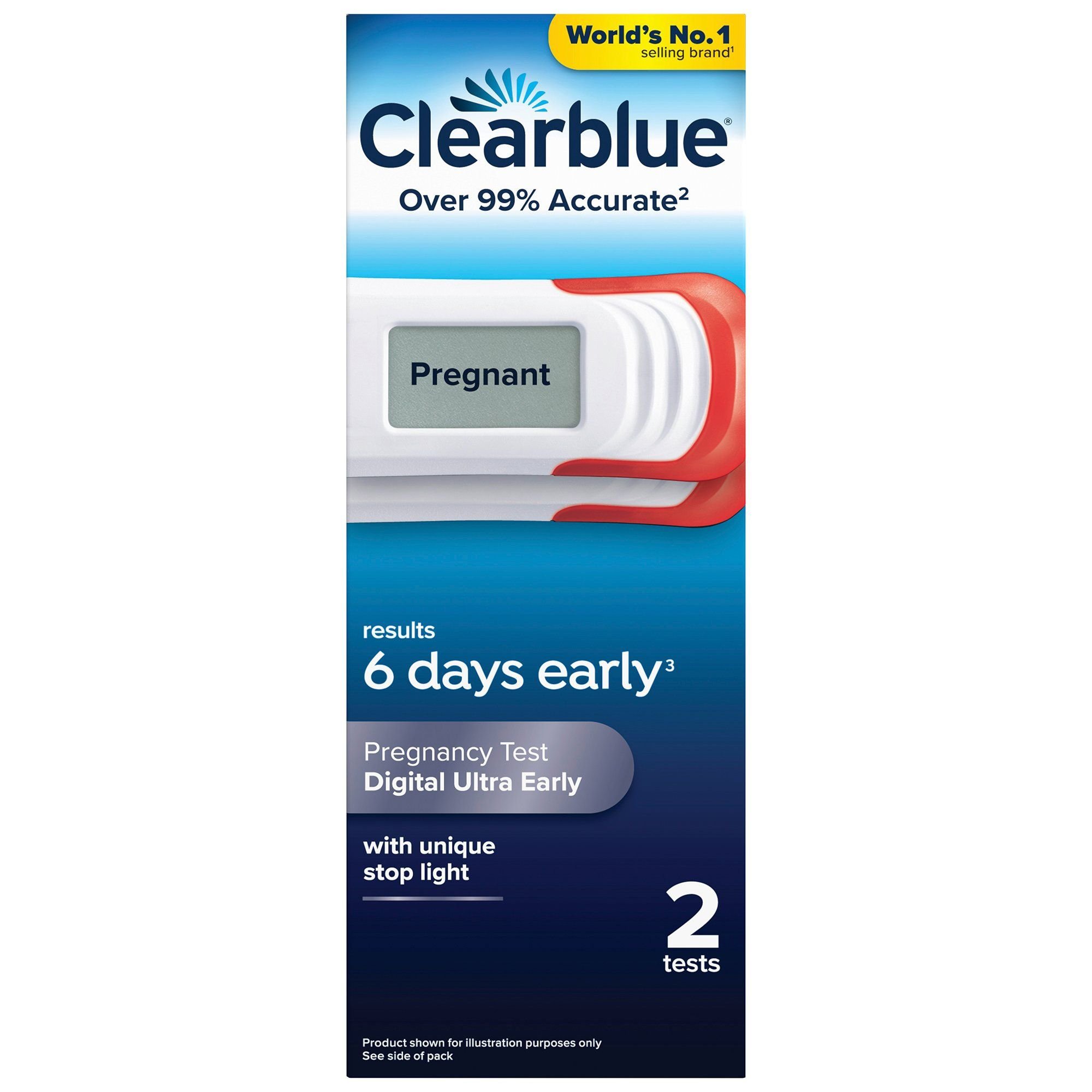 Clearblue Digital Ultra Early Pregnancy Test 2 pack - Image 1