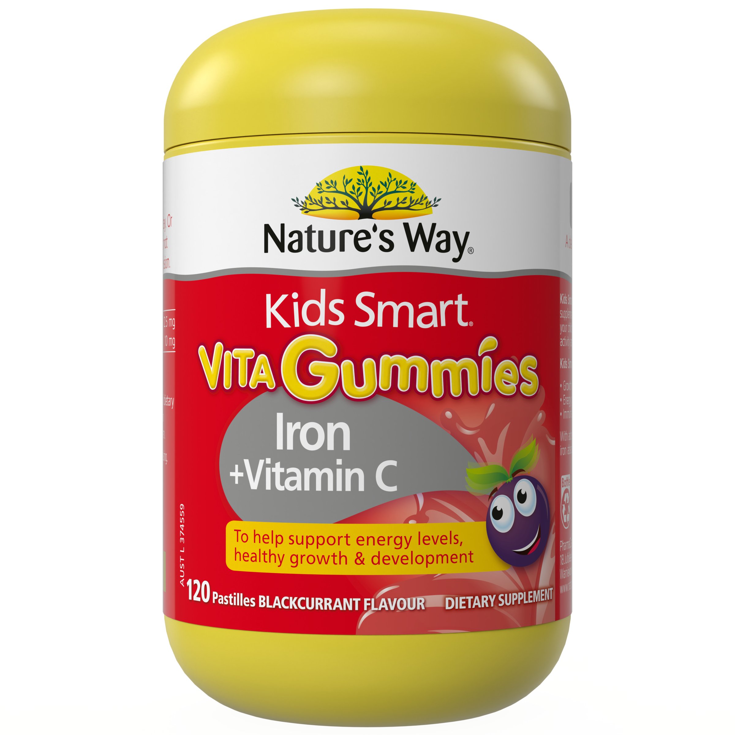 Nature's Way Vita Gummies Fibre + Probiotics 125 gummies - Image 1