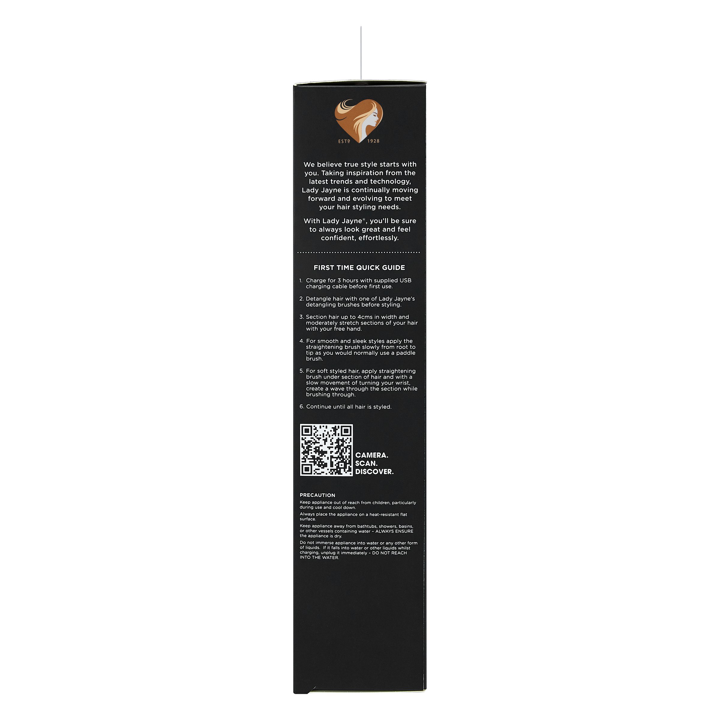 Lady Jayne Salon Pro Recharge straightening brush 1 each - Image 3