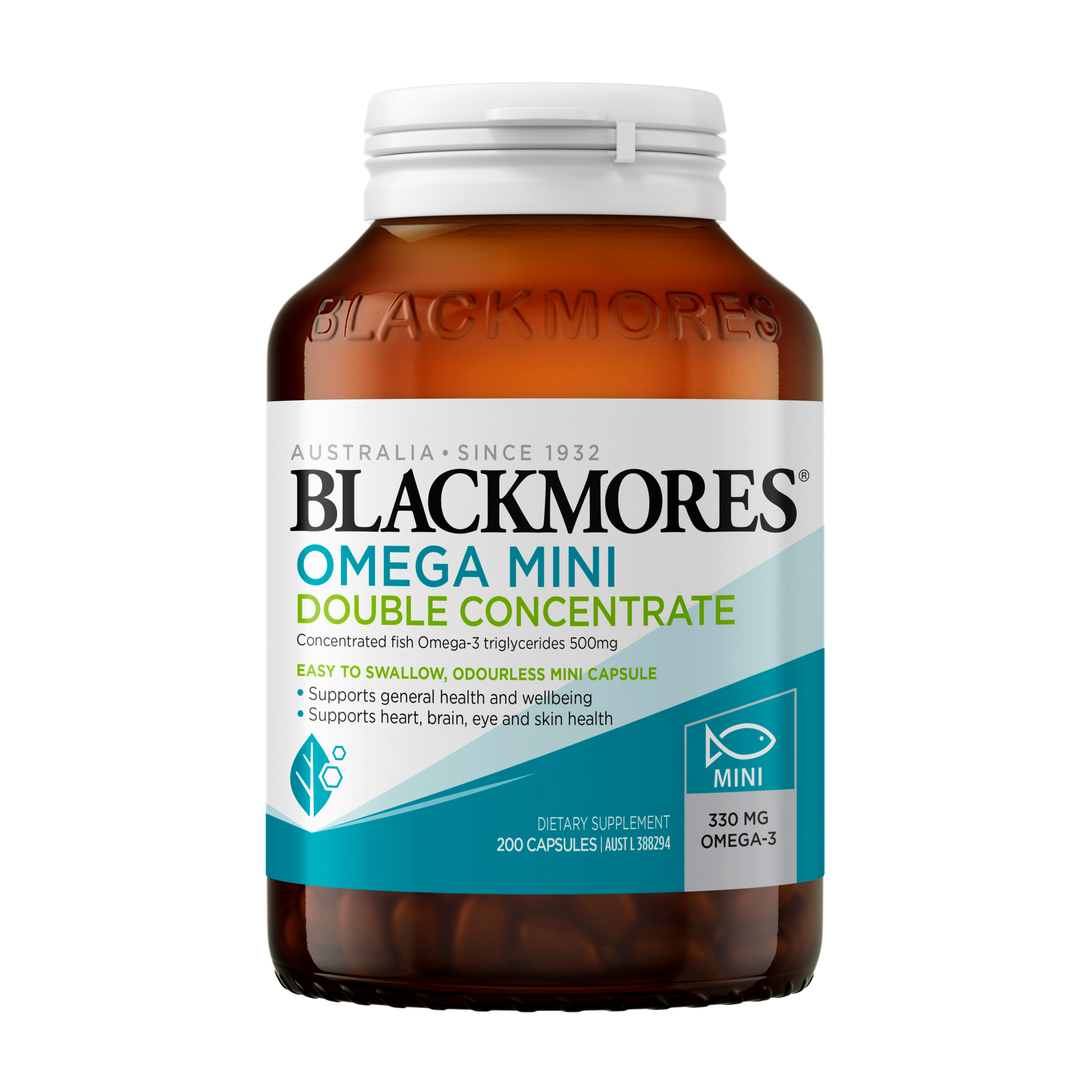 Blackmores Omega Mini Double Concentrate 200 capsules - Image 1
