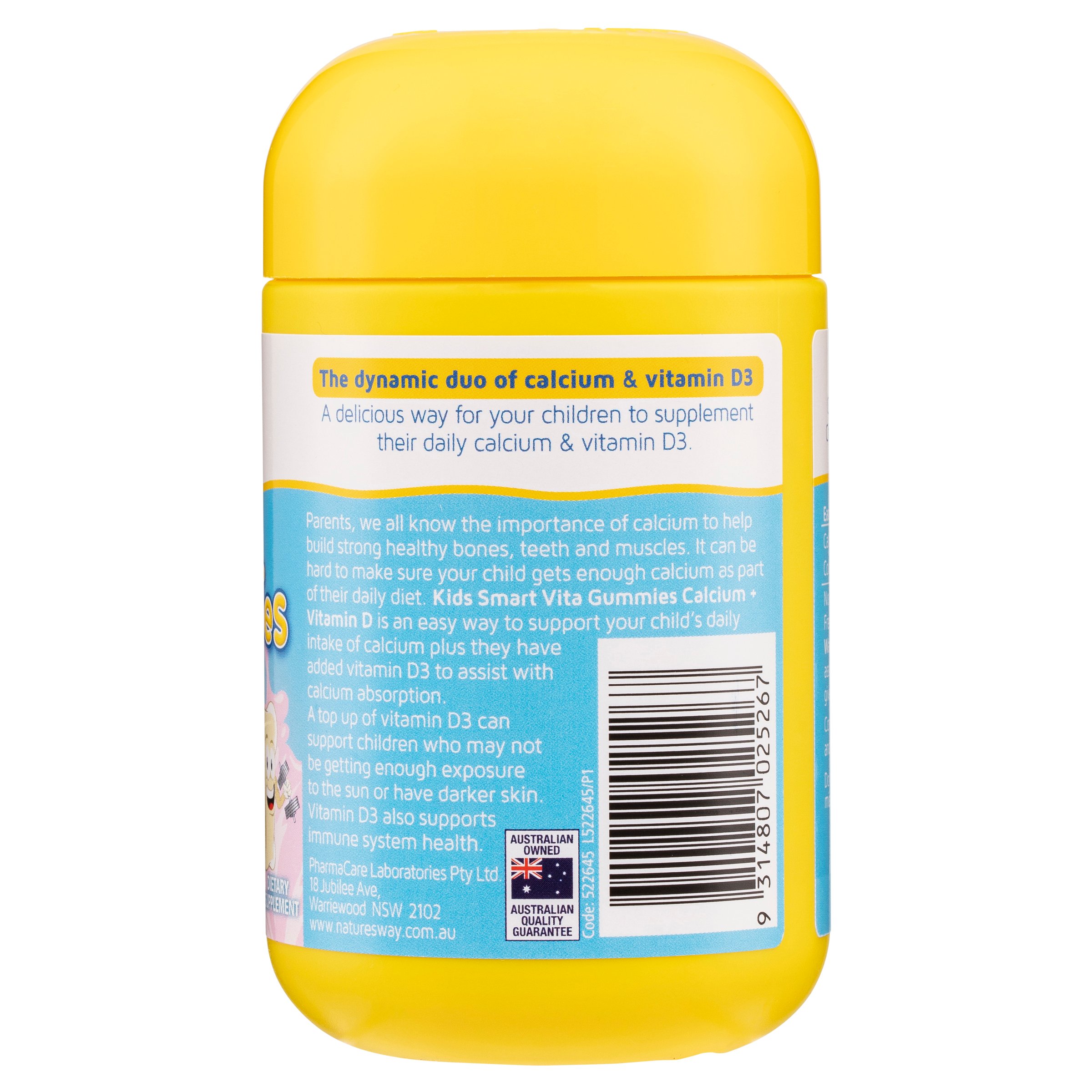 Nature's Way Kids Smart Vita Gummies Calcium + Vitamin D 60 pastilles - Image 3