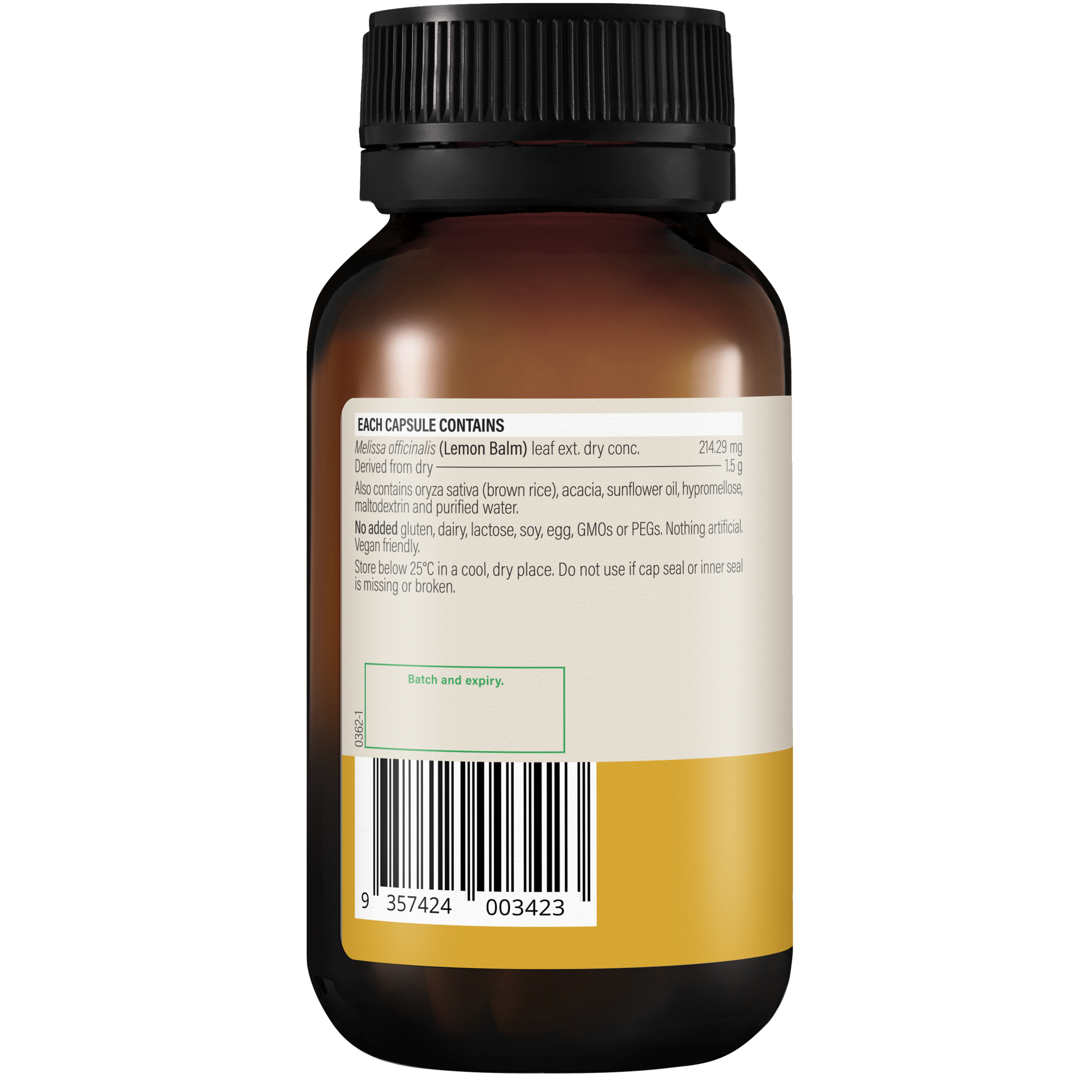 Wanderlust High Strength Lemon Balm 90 capsules - Image 2