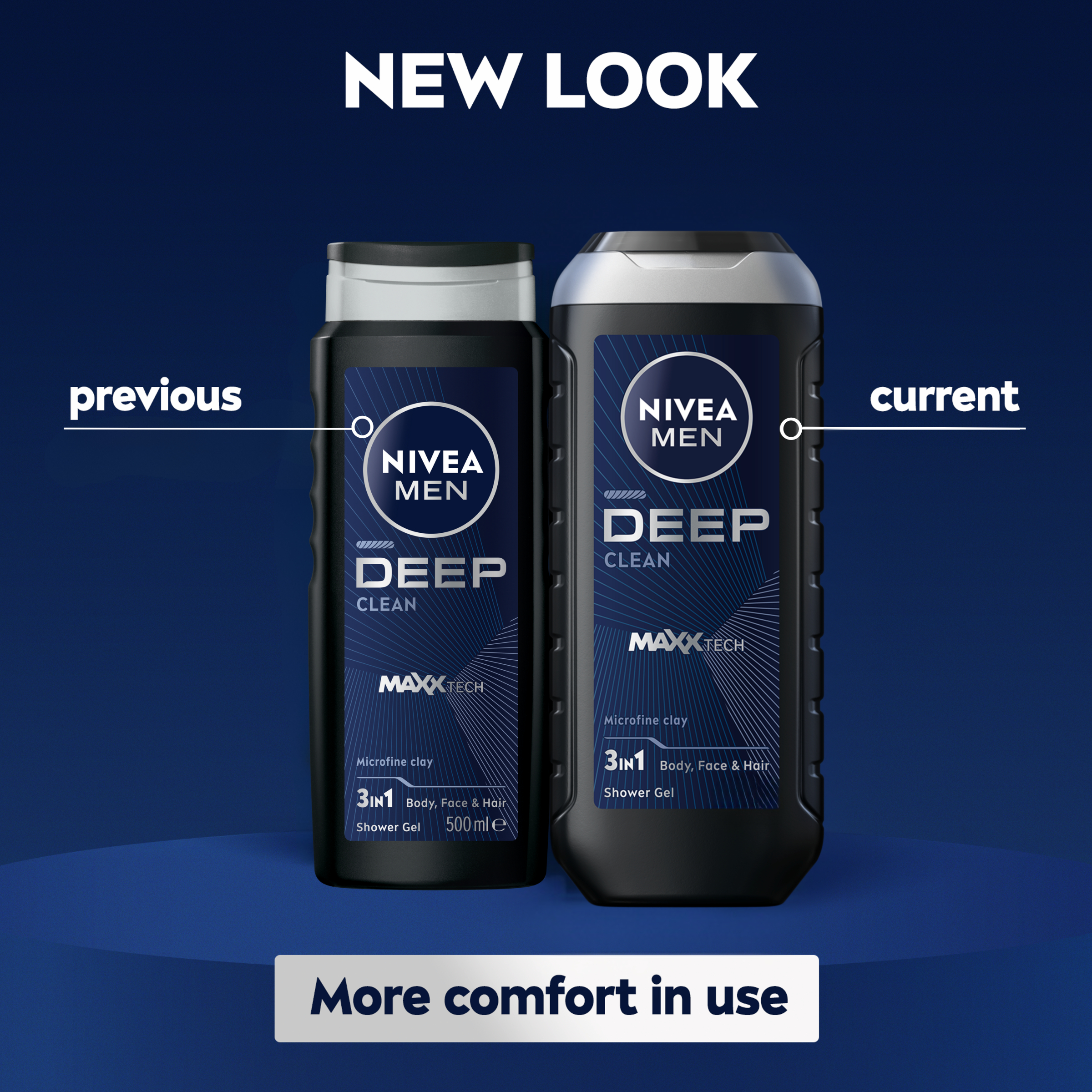 Nivea MEN Deep Clean Shower Gel 500ml - Image 4