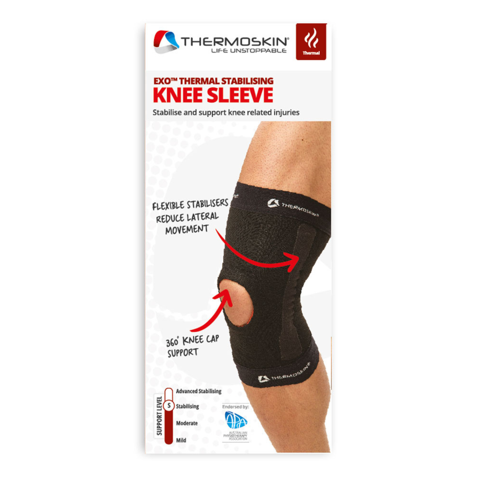 Thermoskin Exo Knee Stabiliser Large 1 each - Image 2