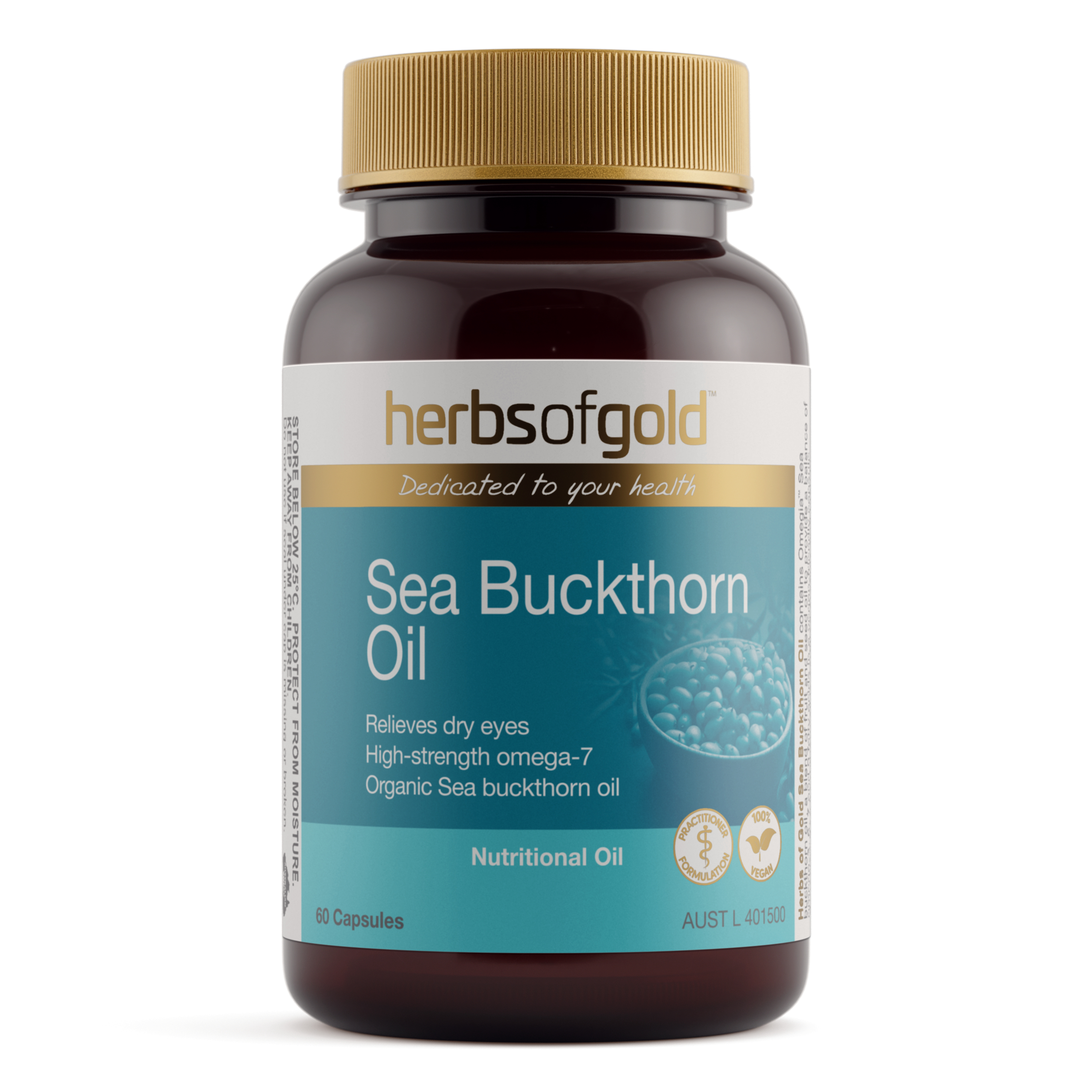 Herbs of Gold Sea Buckthorn Oil 60 capsules - Image 1