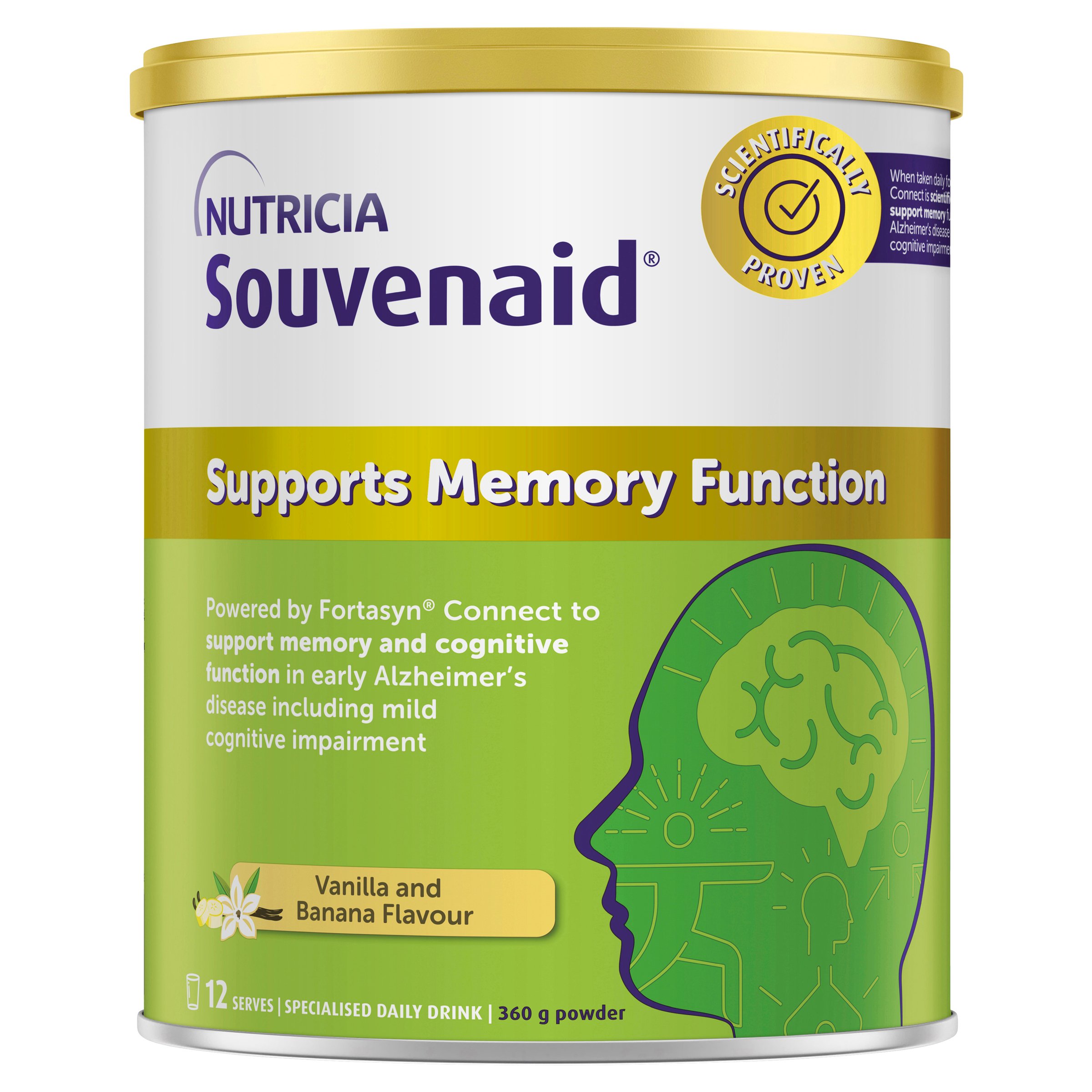 Souvenaid Powder Vanilla & Banana 360g - Image 1