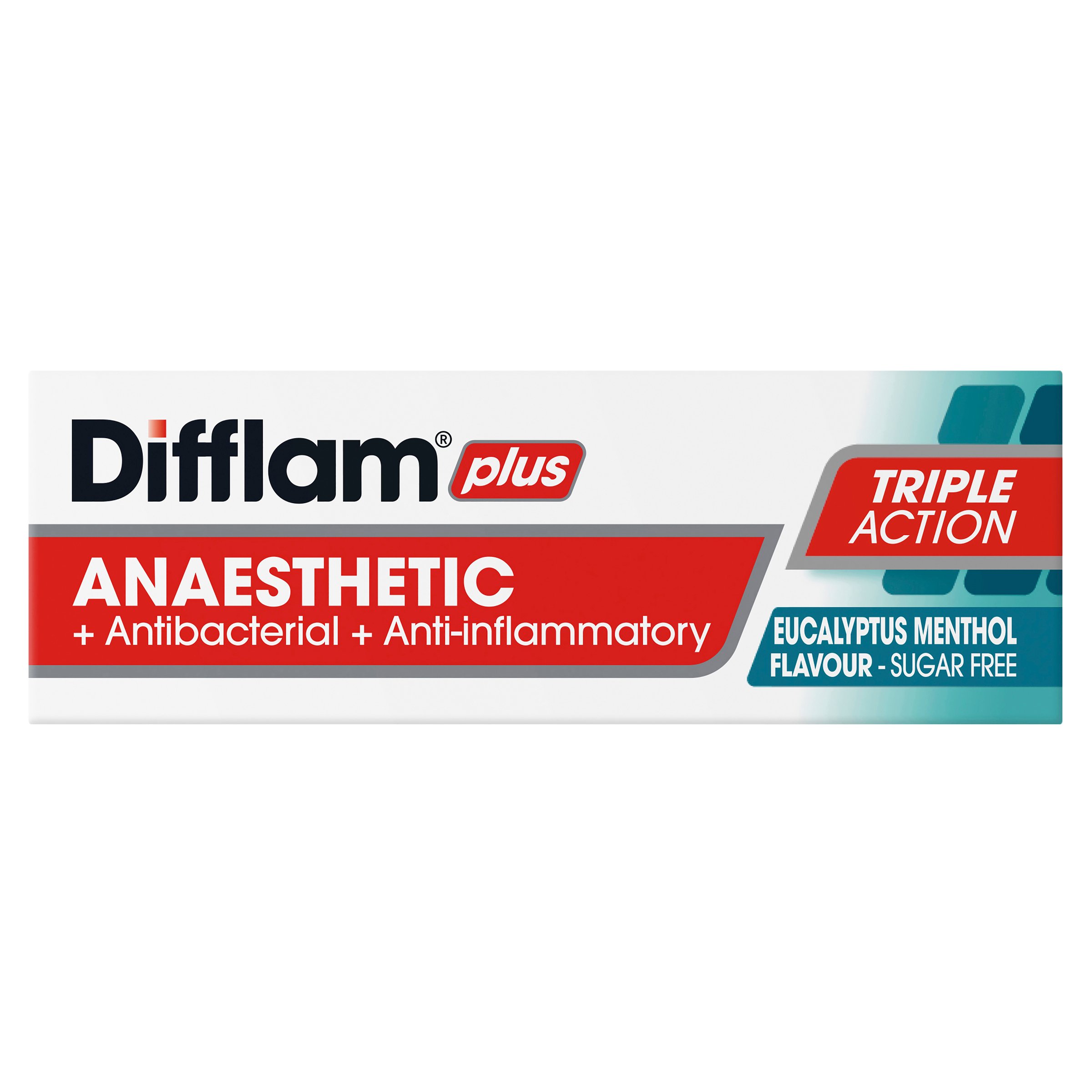 Difflam Plus Anaesthetic Triple Action Menthol & Eucalyptus 16 lozenges - Image 3