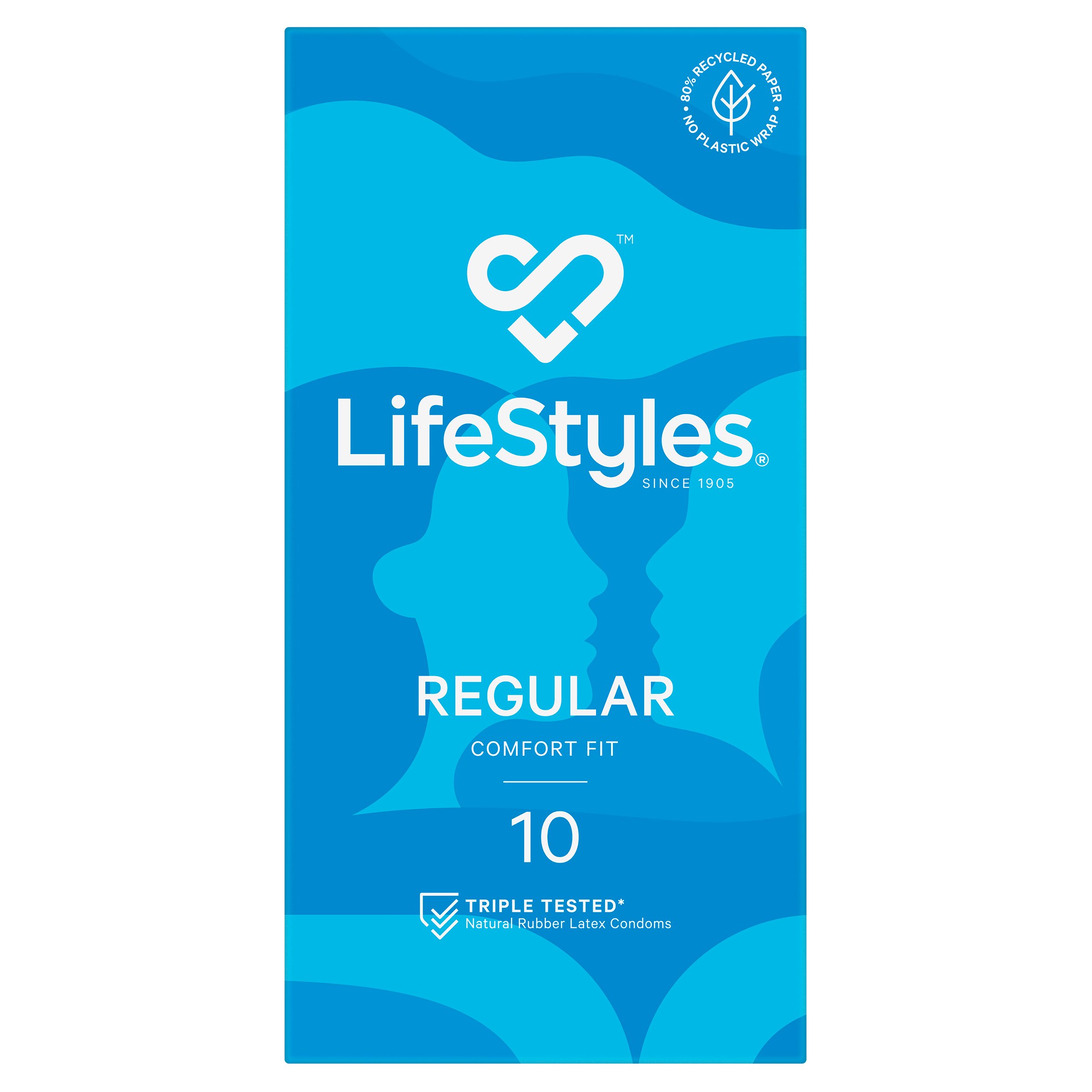 LifeStyles Condoms Regular 10 pack - Image 1