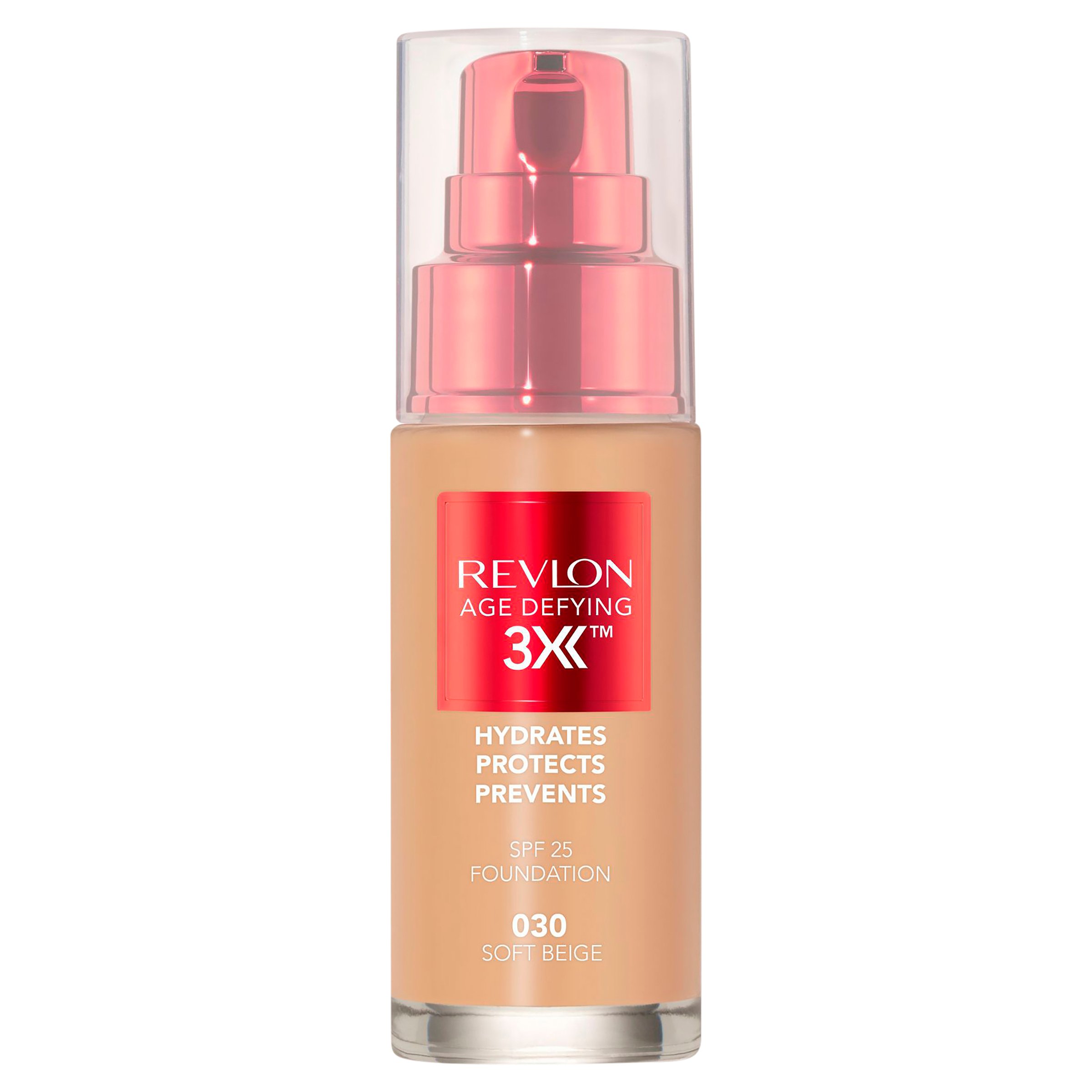 Revlon Age Defying Triple Lift Foundation Soft Beige 030 - 30ml - Image 1