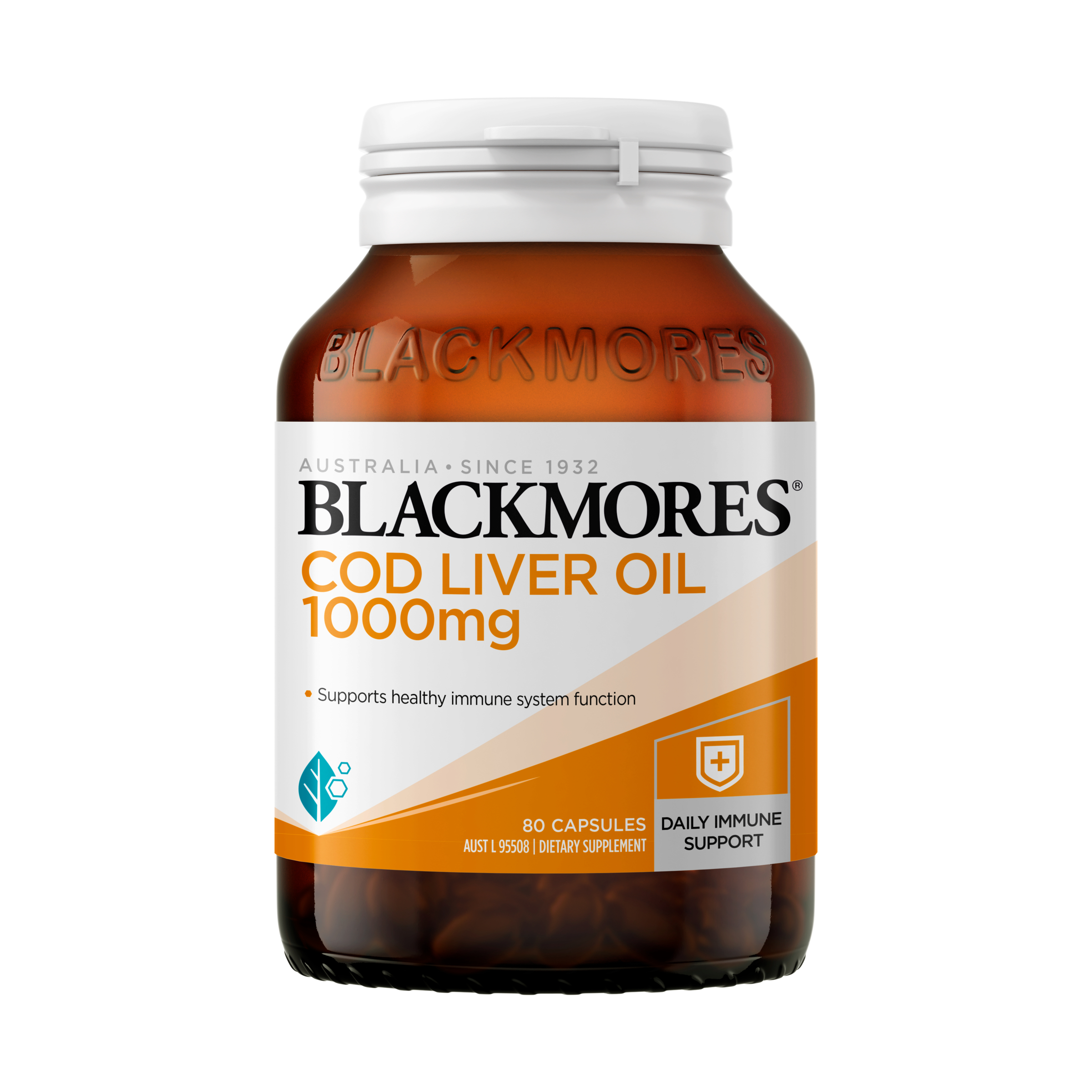 Blackmores Cod Liver Oil 1000mg - 80 capsules - Image 1