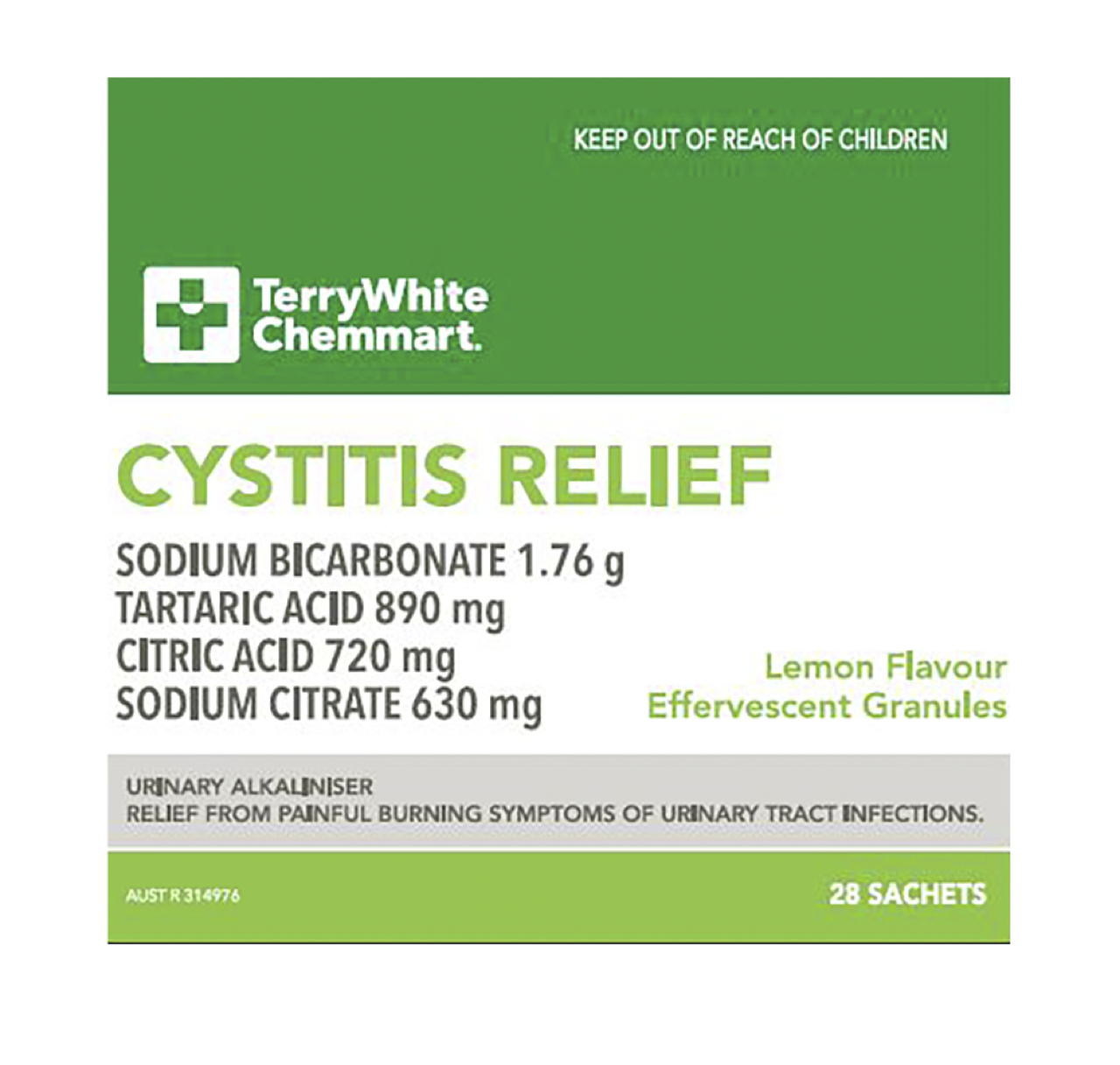 TerryWhite Chemmart Cystitis Relief 4g - 28 sachets