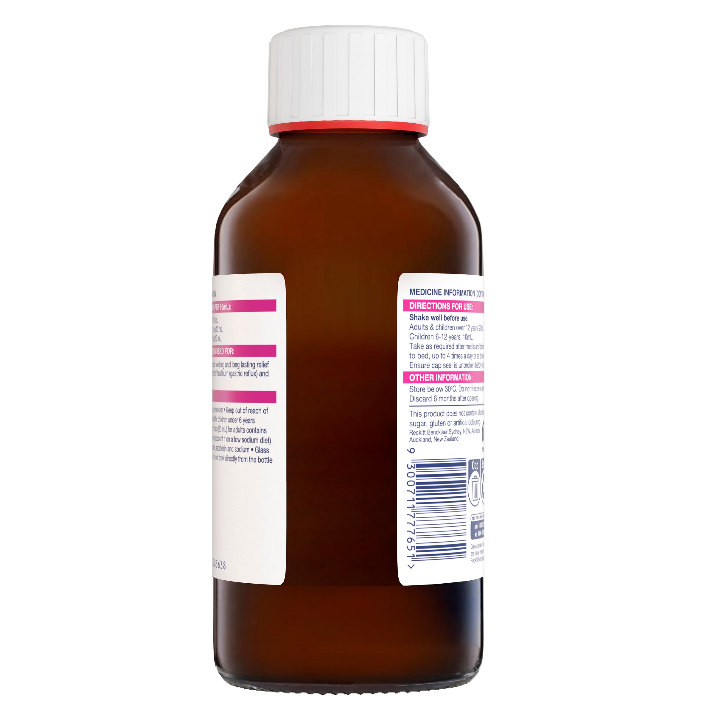 Gaviscon Dual Action Liquid Peppermint 500ml - Image 2