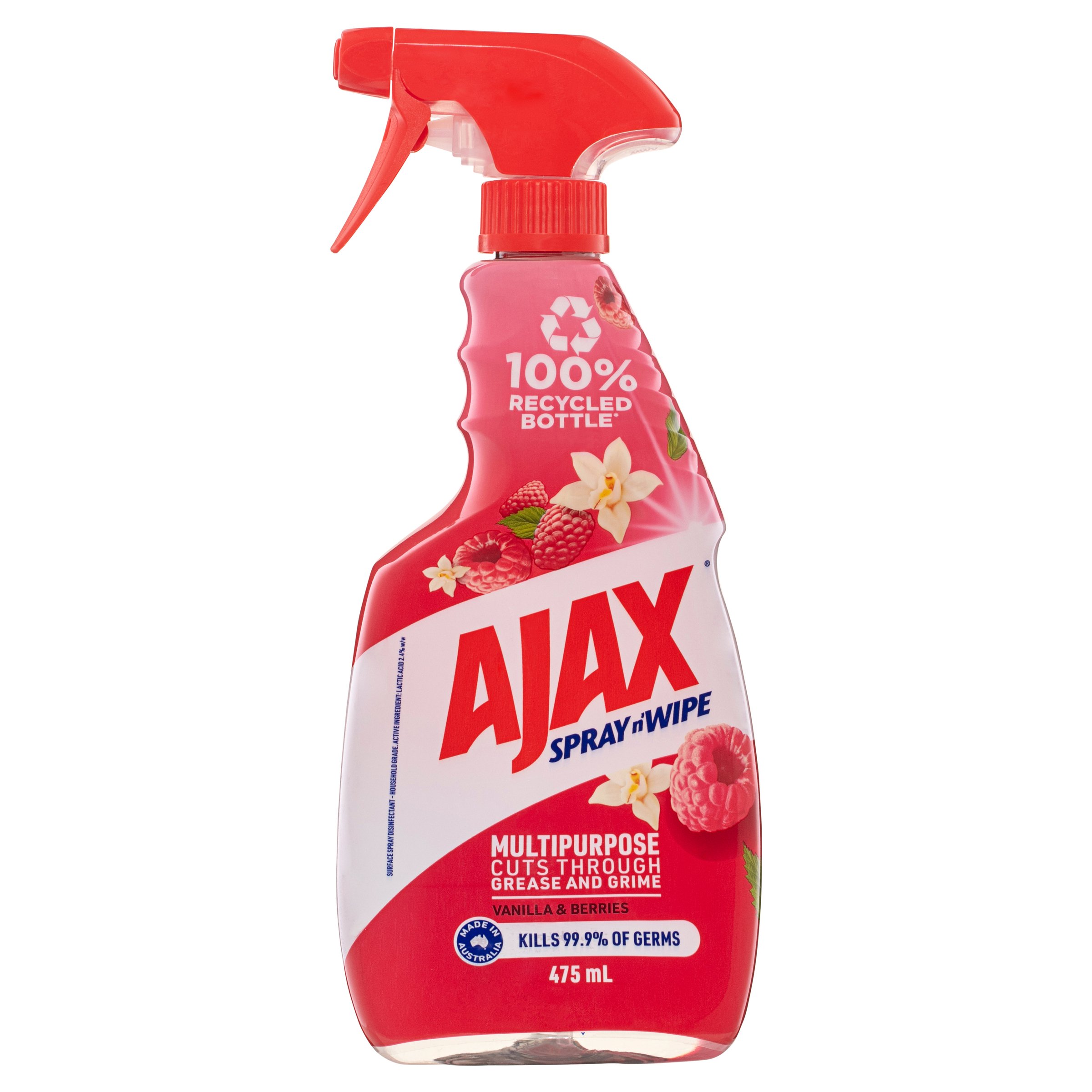 Ajax Spray n Wipe Divine Blends Vanilla & Berry 475ml - Image 1
