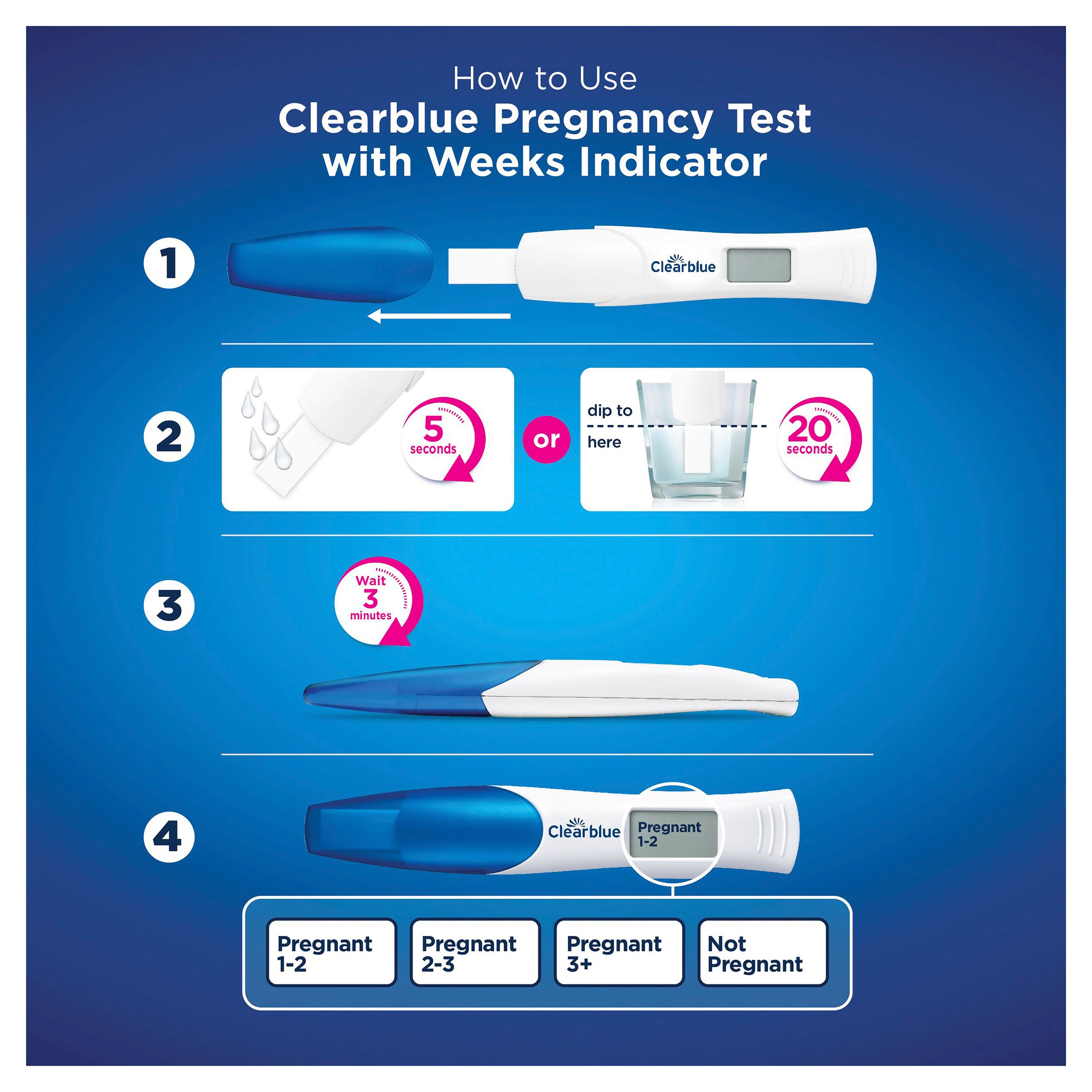 Clearblue Pregnancy Test Ultra Early Multi-Check & Date Combo Pack 6 pack - Image 9