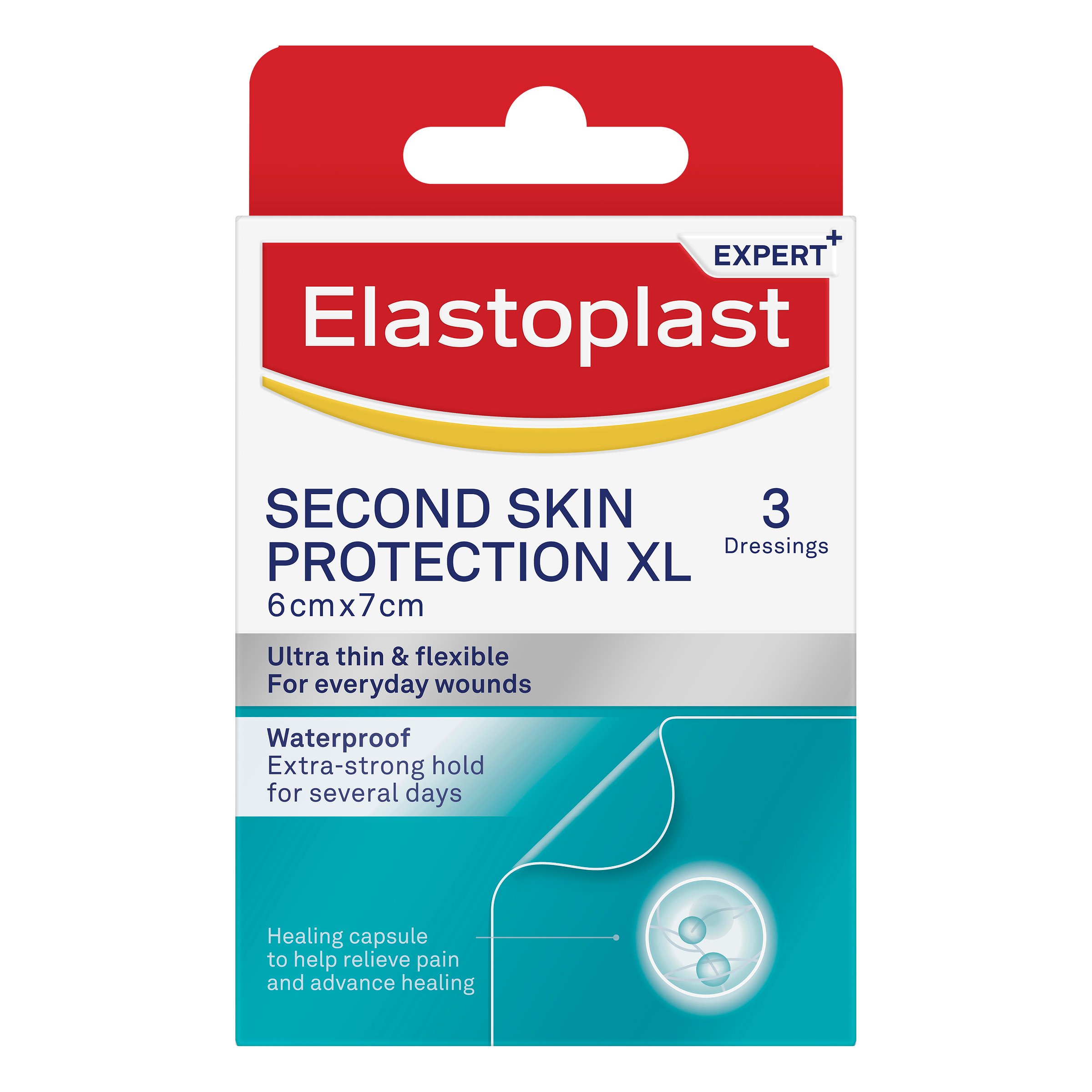 Elastoplast Second Skin Protection XL Dressing 3 strips - Image 1