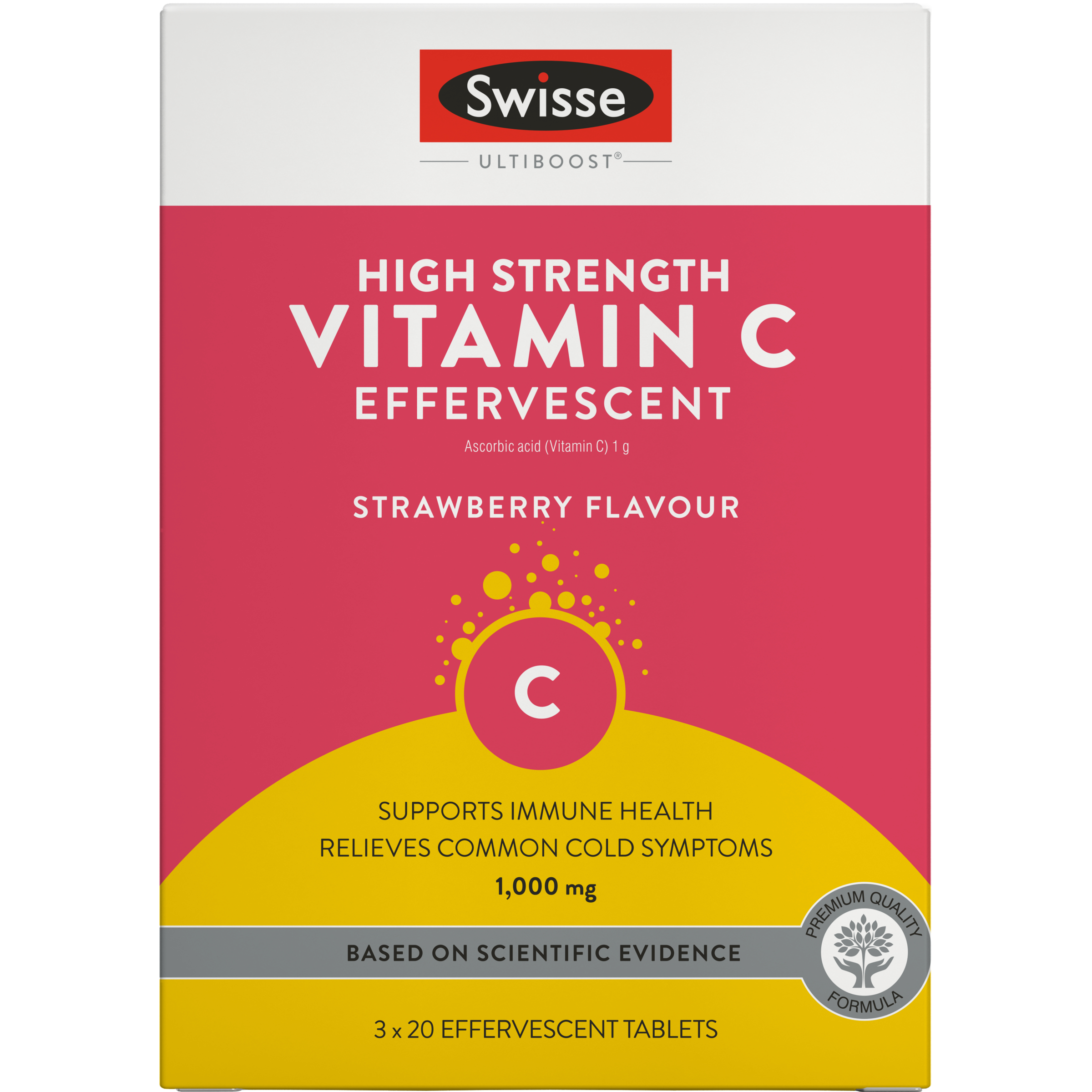 Swisse Ultiboost High Strength Vitamin C Effervescent 60 tablets - Image 1