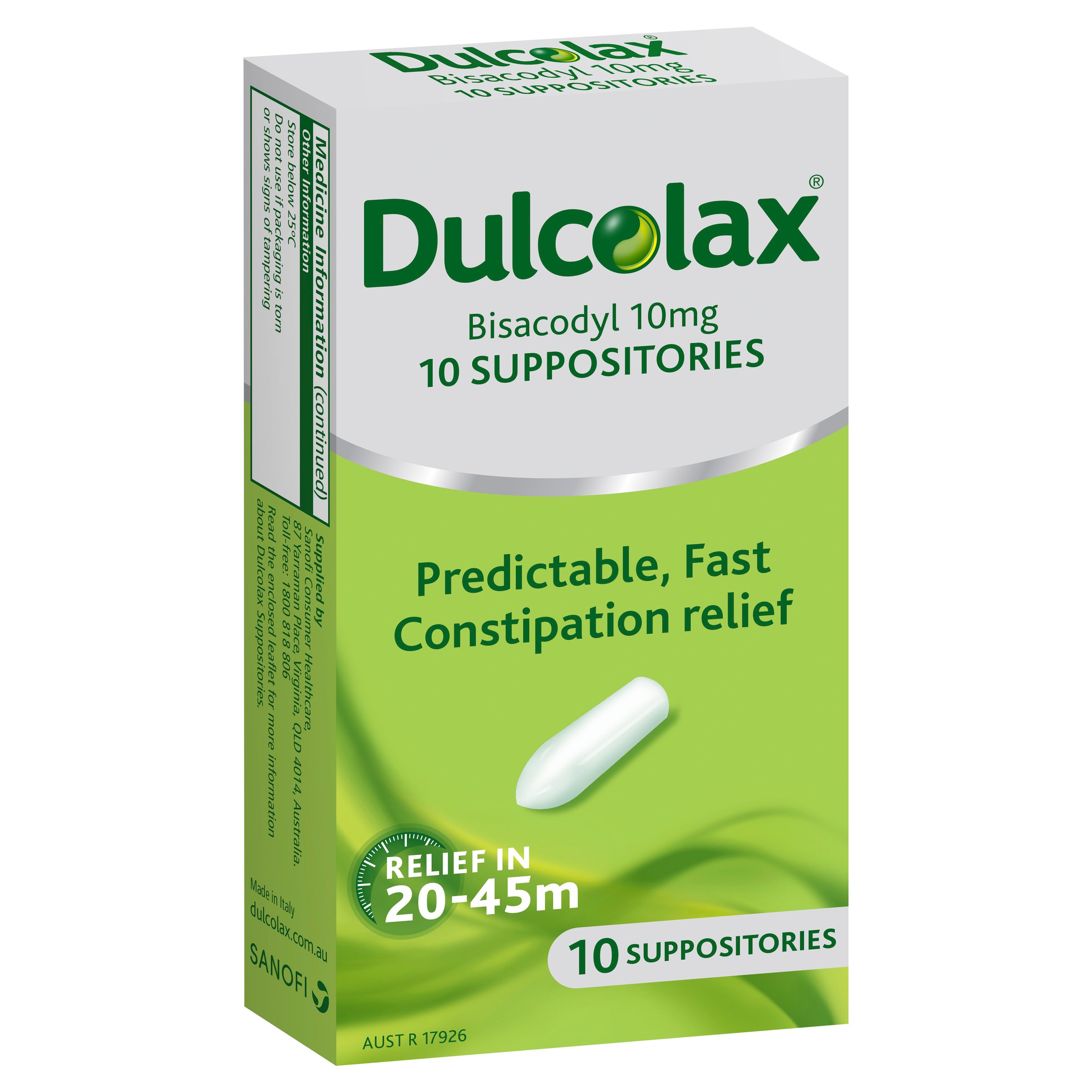 Dulcolax Adult 10mg - 10 suppositories - Image 8