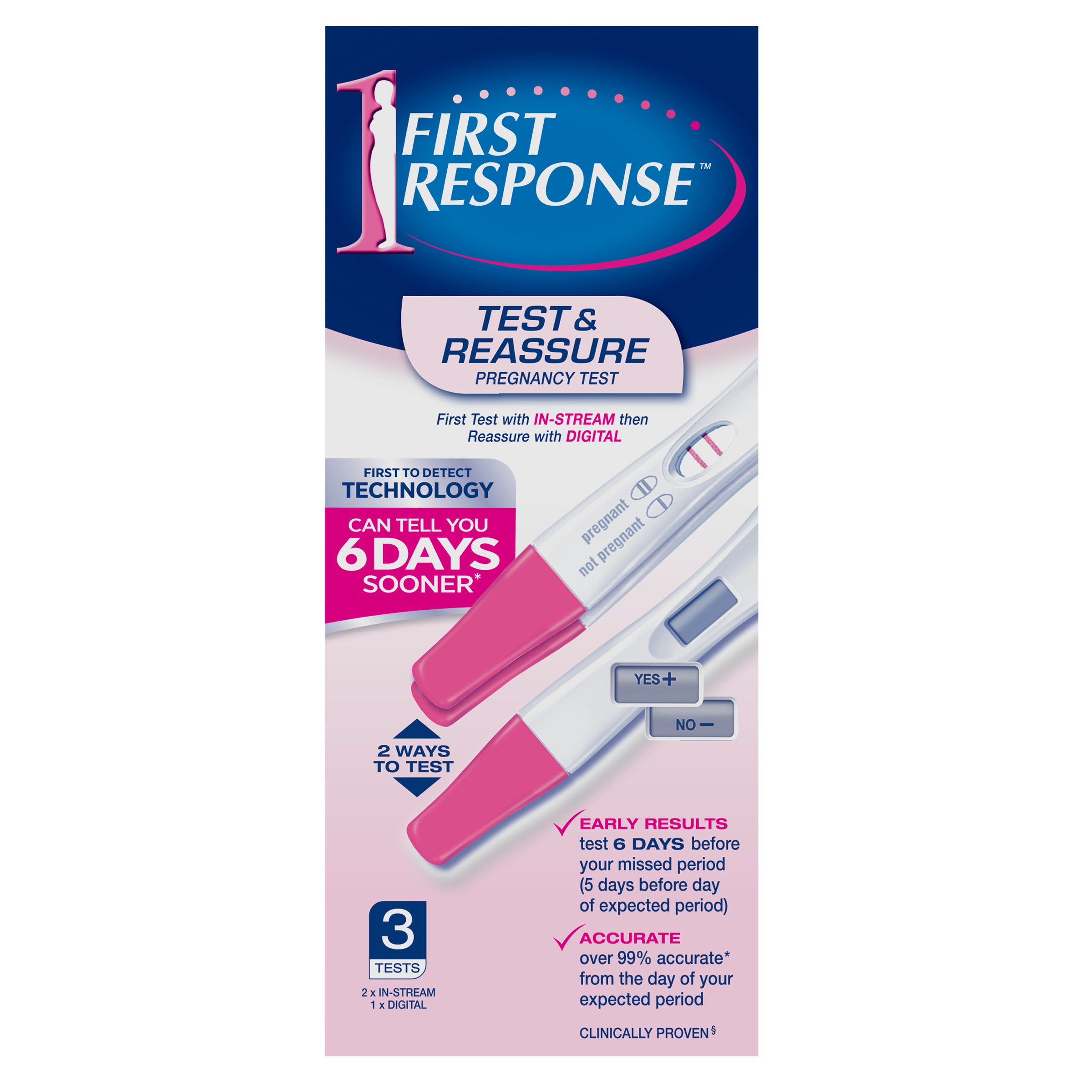 First Response Test & Reassure 3 pack - Image 1