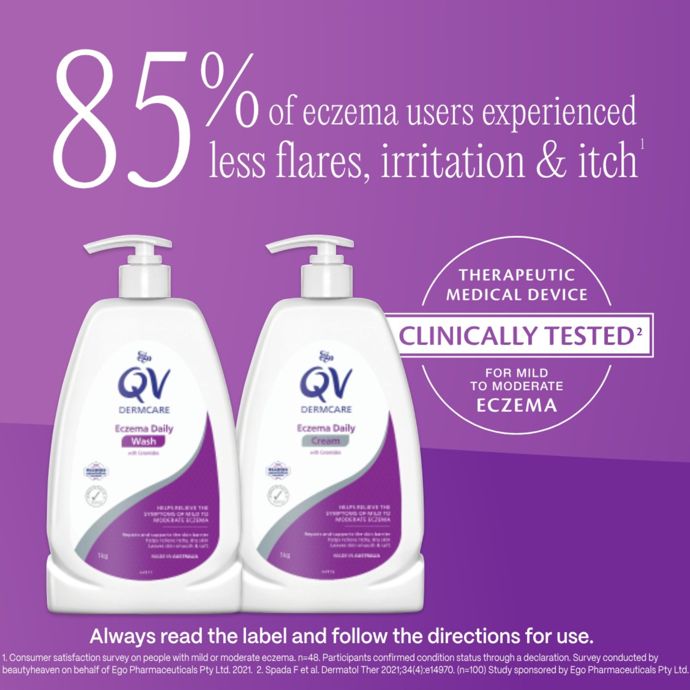 Ego QV Dermcare Eczema Daily Wash 350ml - Image 5
