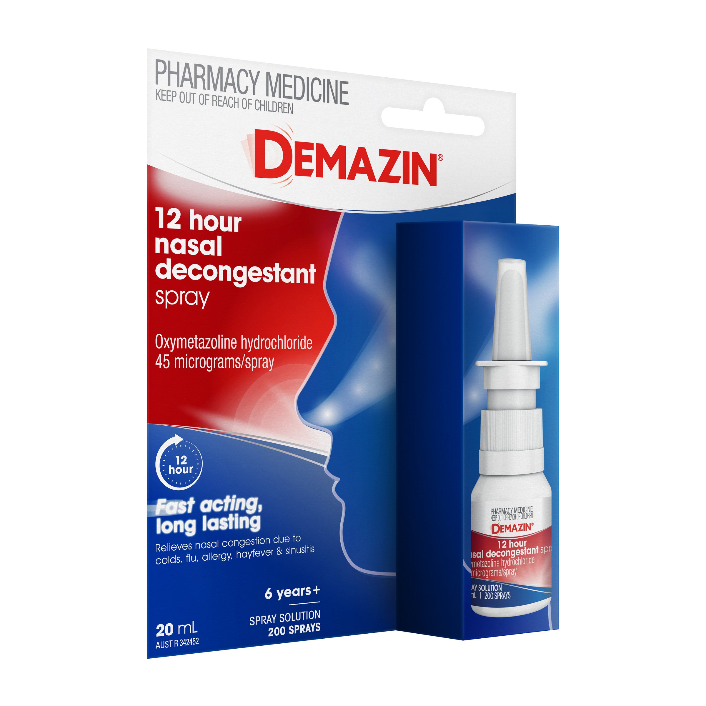 Demazin 12 Hour Decongestant Nasal Spray 20ml - Image 4