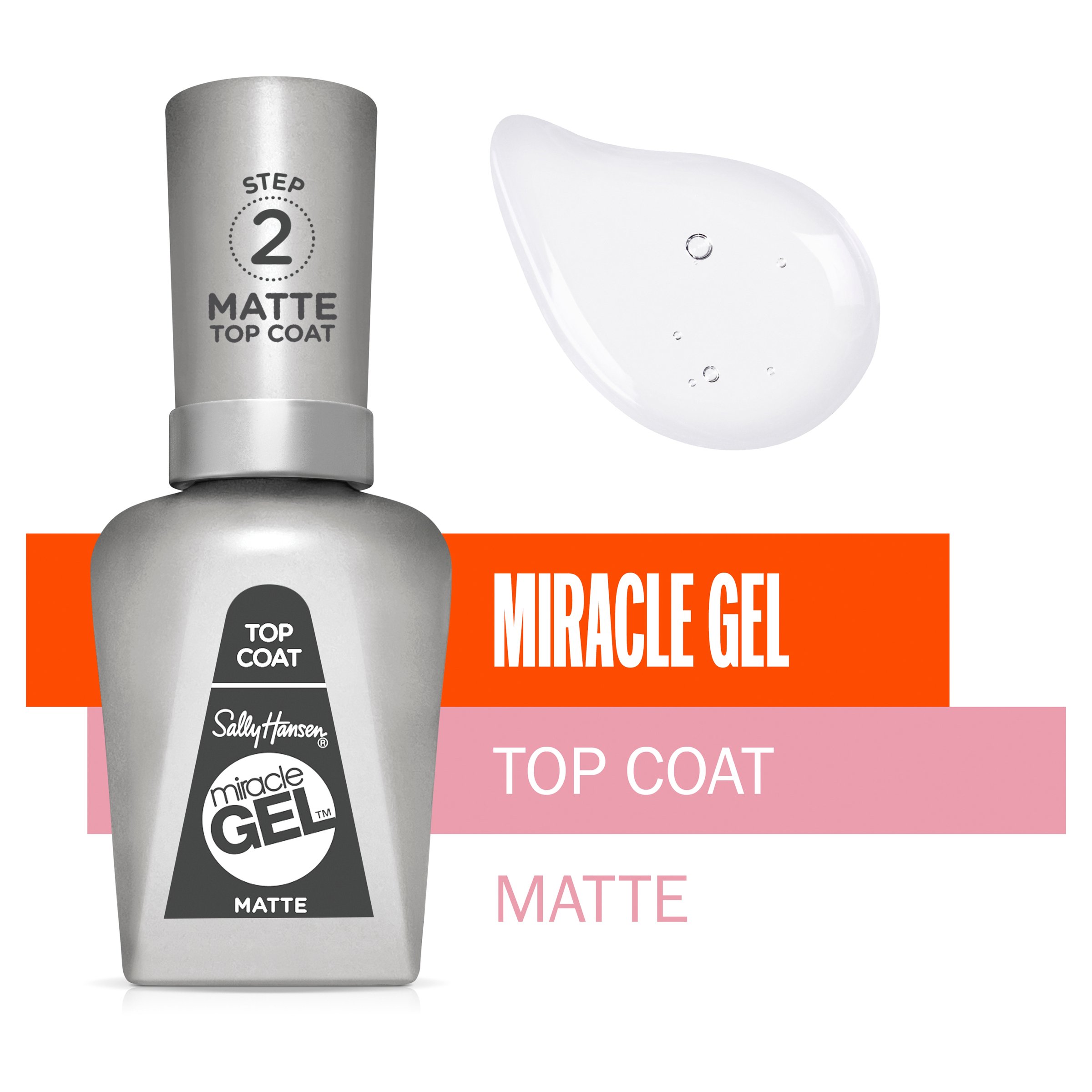 Sally Hansen Miracle Gel Matte Top Coat 14.7ml - Image 4