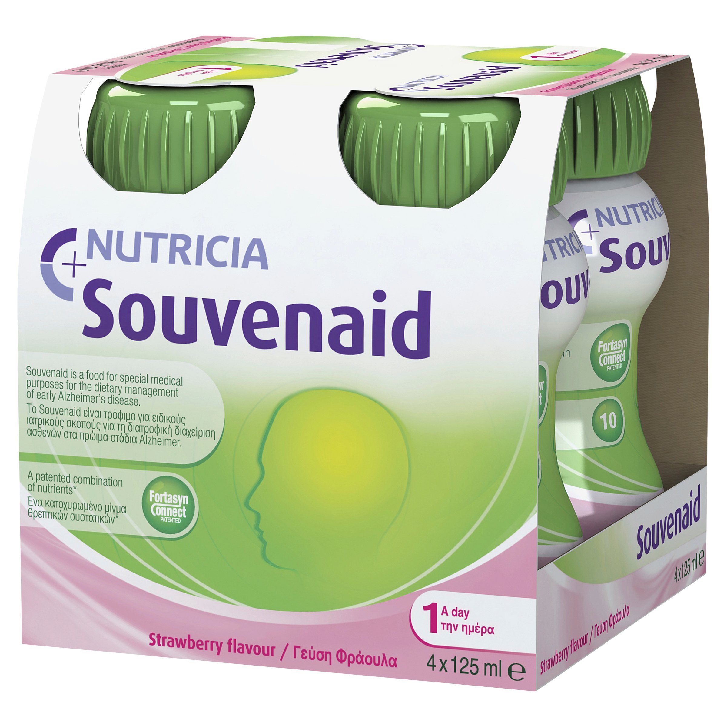 Souvenaid Strawberry 125ml - 4 pack - Image 1